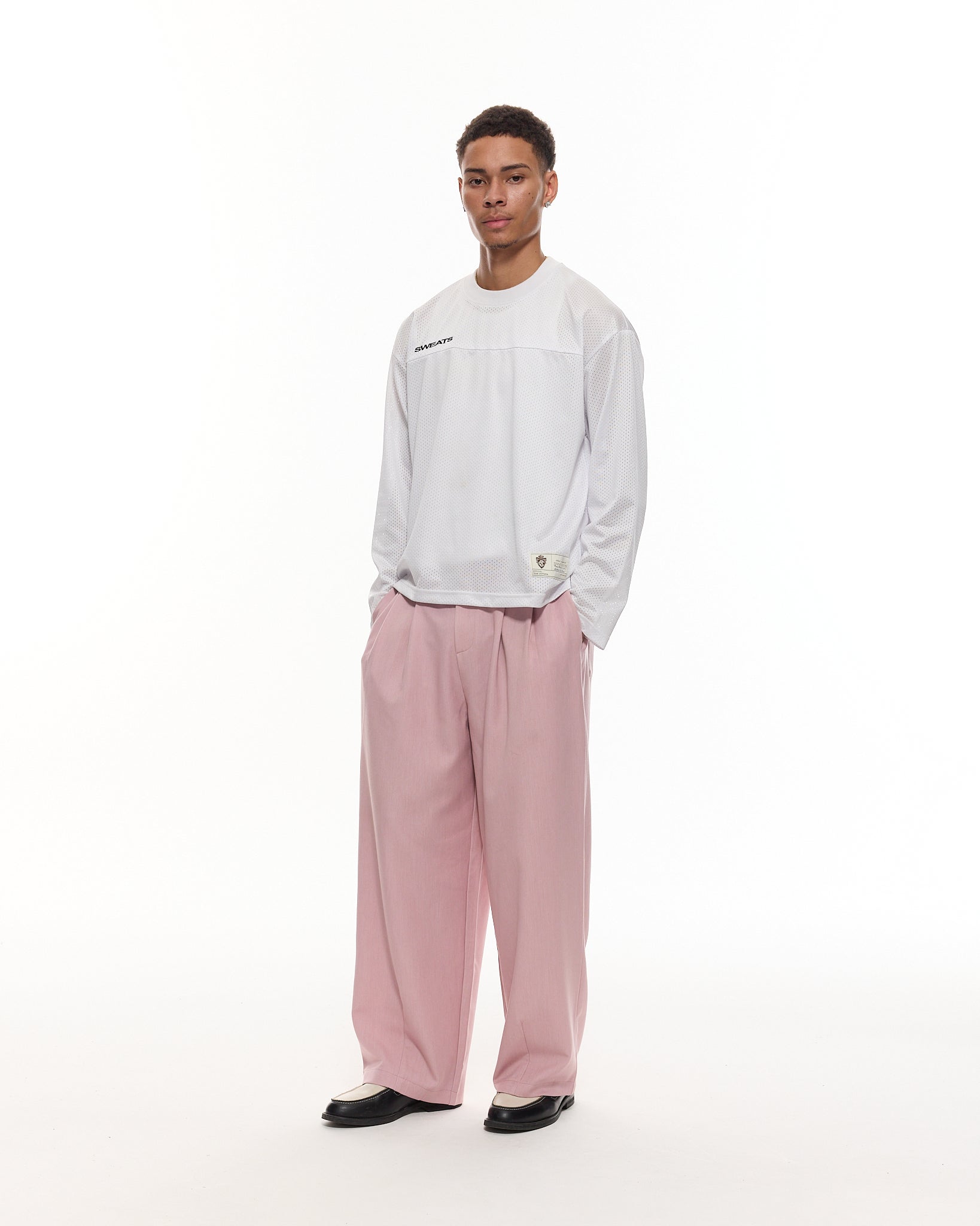 PLEATED PANT - PINK - Sweats UK