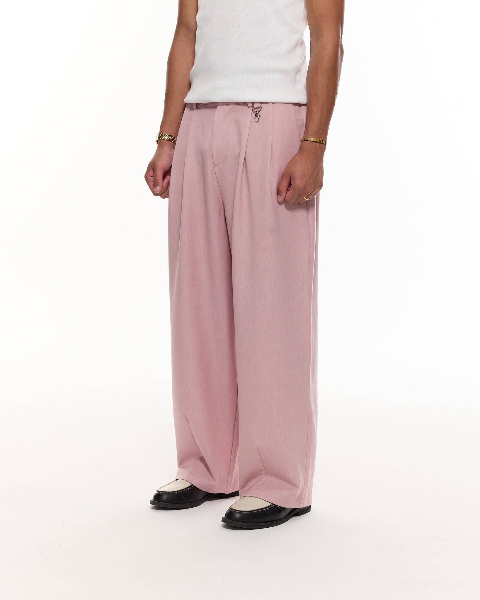 PLEATED PANT - PINK - Sweats UK