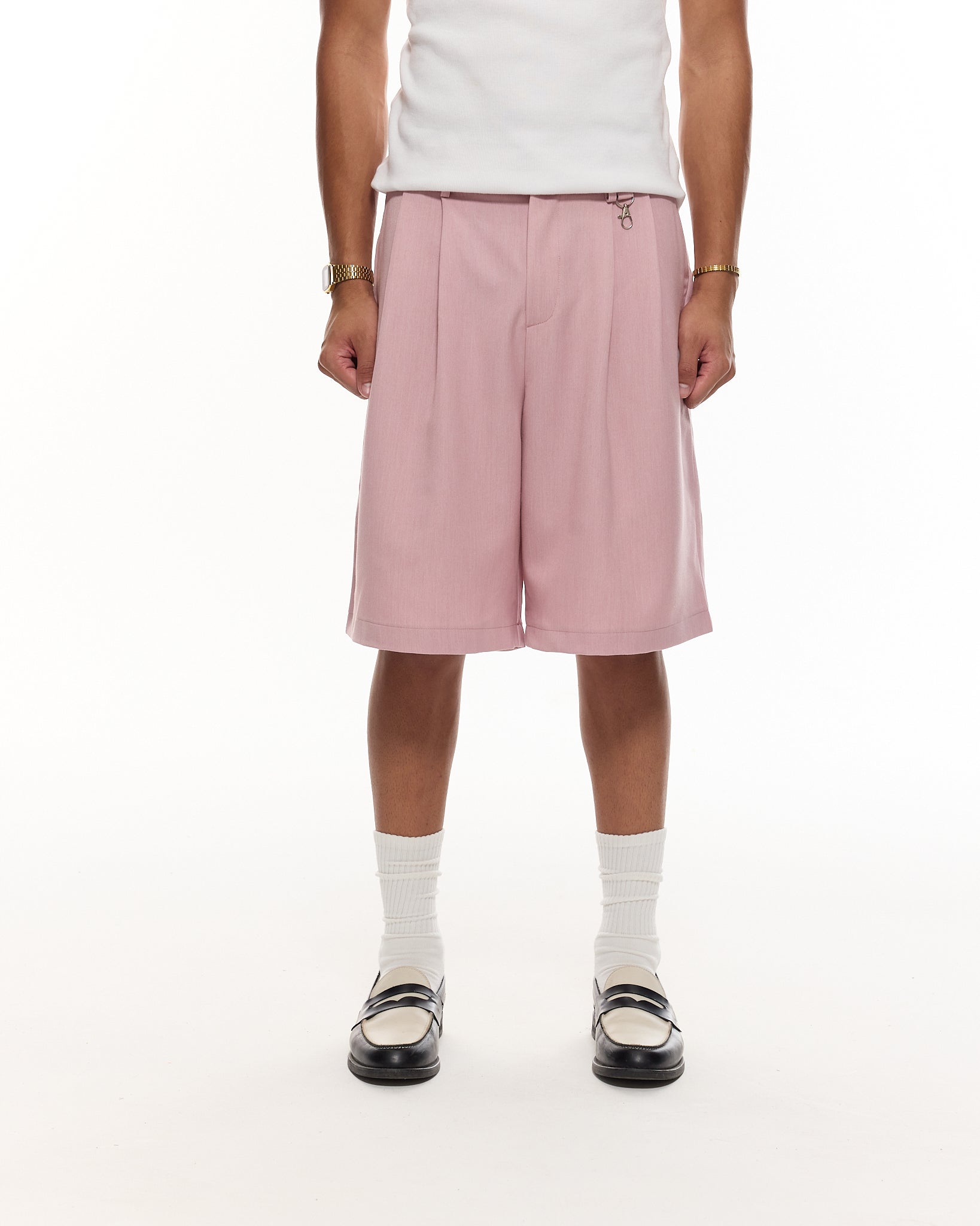 PLEATED SHORT - PINK - Sweats UK