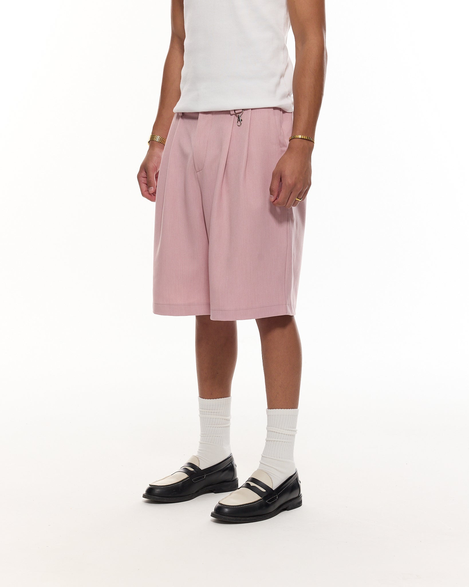 PLEATED SHORT - PINK - Sweats UK