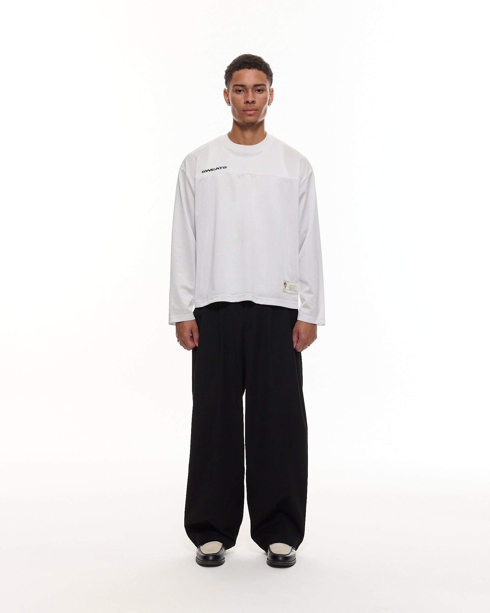 PLEATED PANT - BLACK - Sweats UK