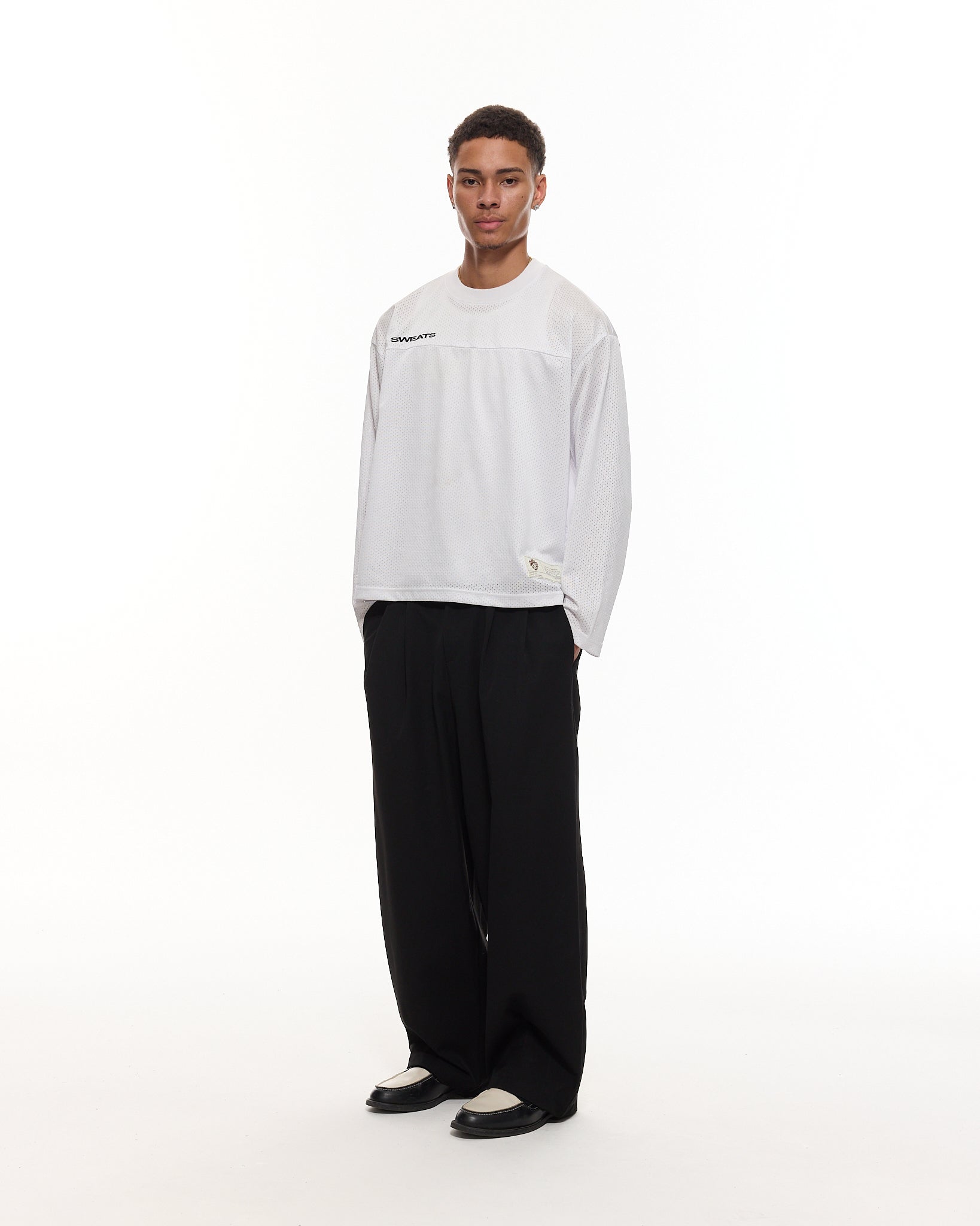 PLEATED PANT - BLACK - Sweats UK