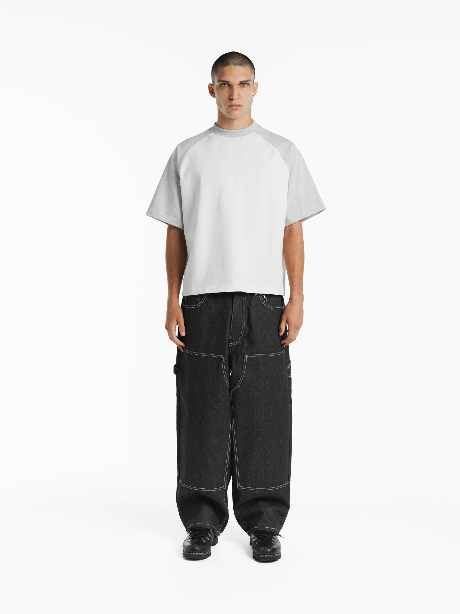 RAGLAN SS T-SHIRT - WHITE/ARCTYC