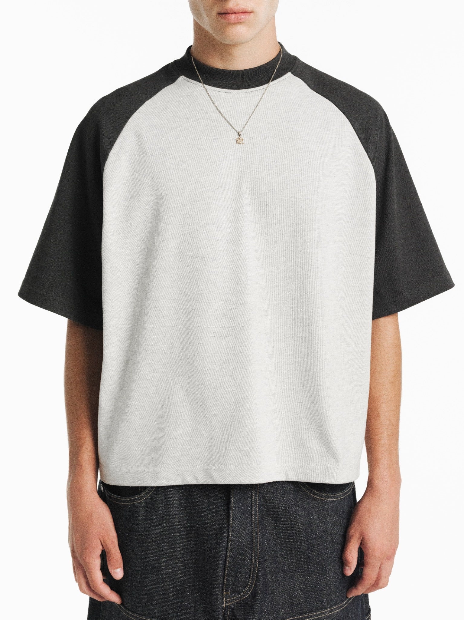 RAGLAN SS T-SHIRT - ARCTYC/GRANITE