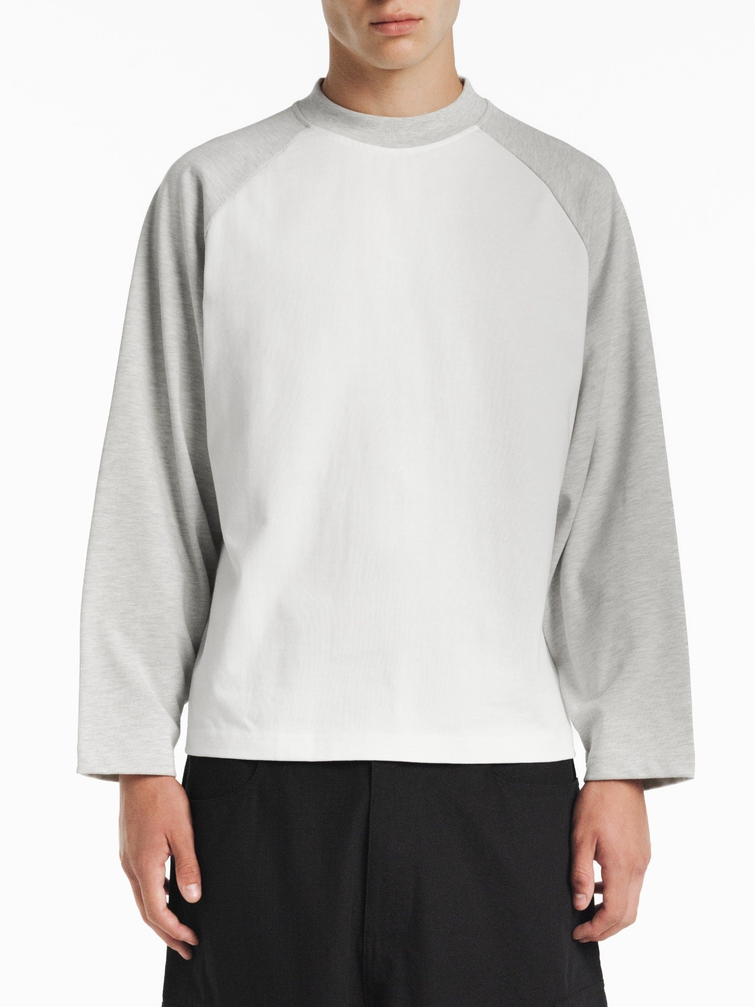 RAGLAN LS T-SHIRT - WHITE/ARCTYC