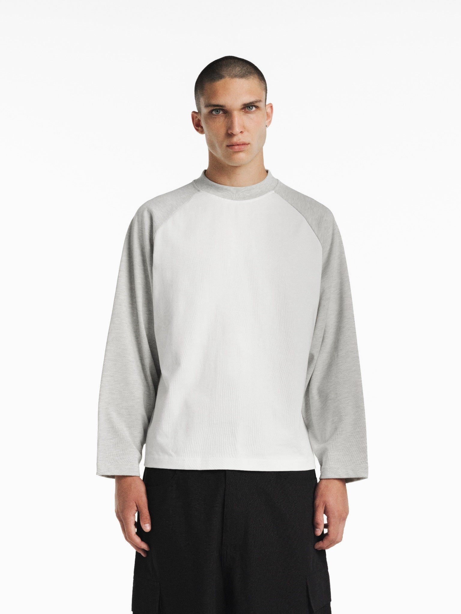 RAGLAN LS T-SHIRT - WHITE/ARCTYC