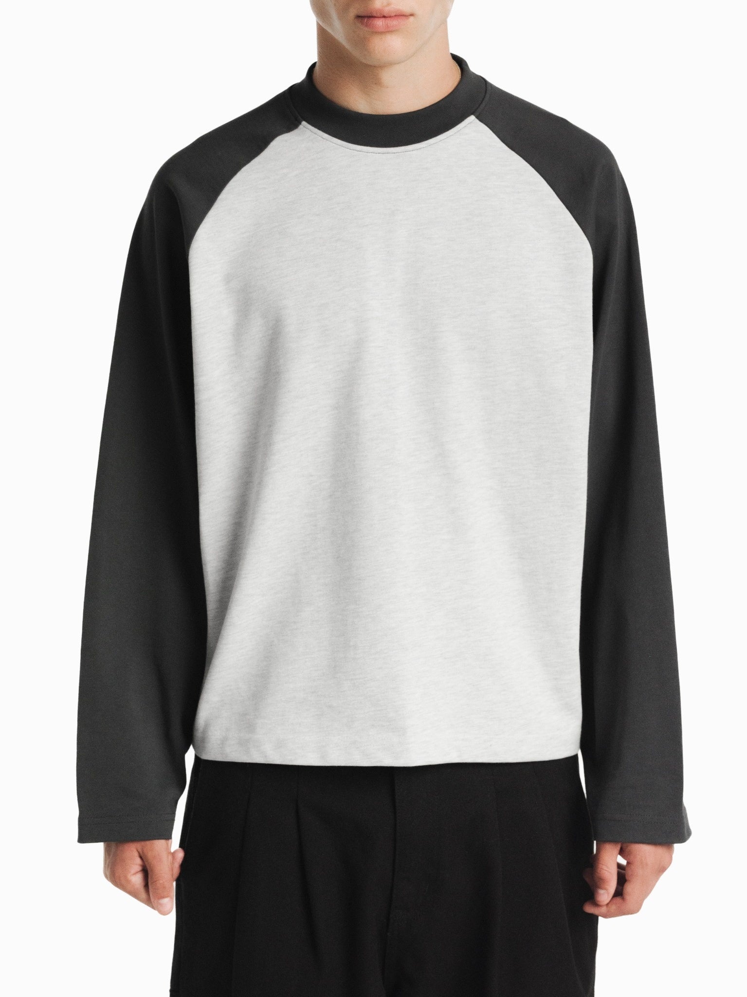 RAGLAN LS T-SHIRT - ARCTYC/GRANITE
