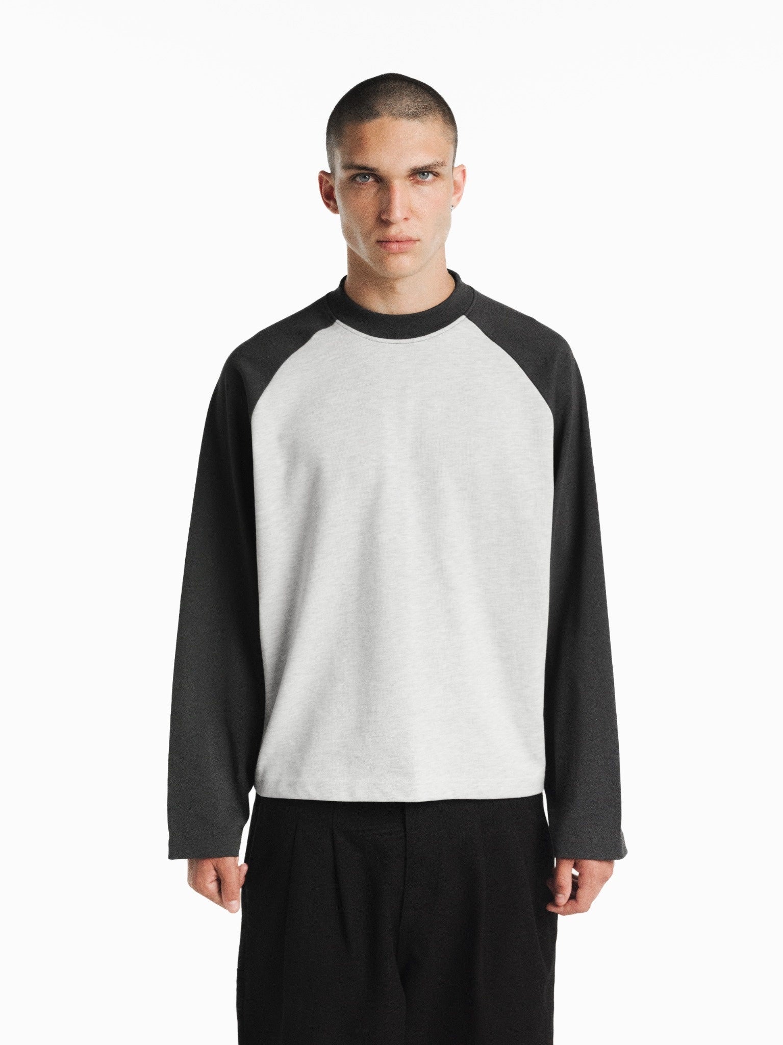 RAGLAN LS T-SHIRT - ARCTYC/GRANITE