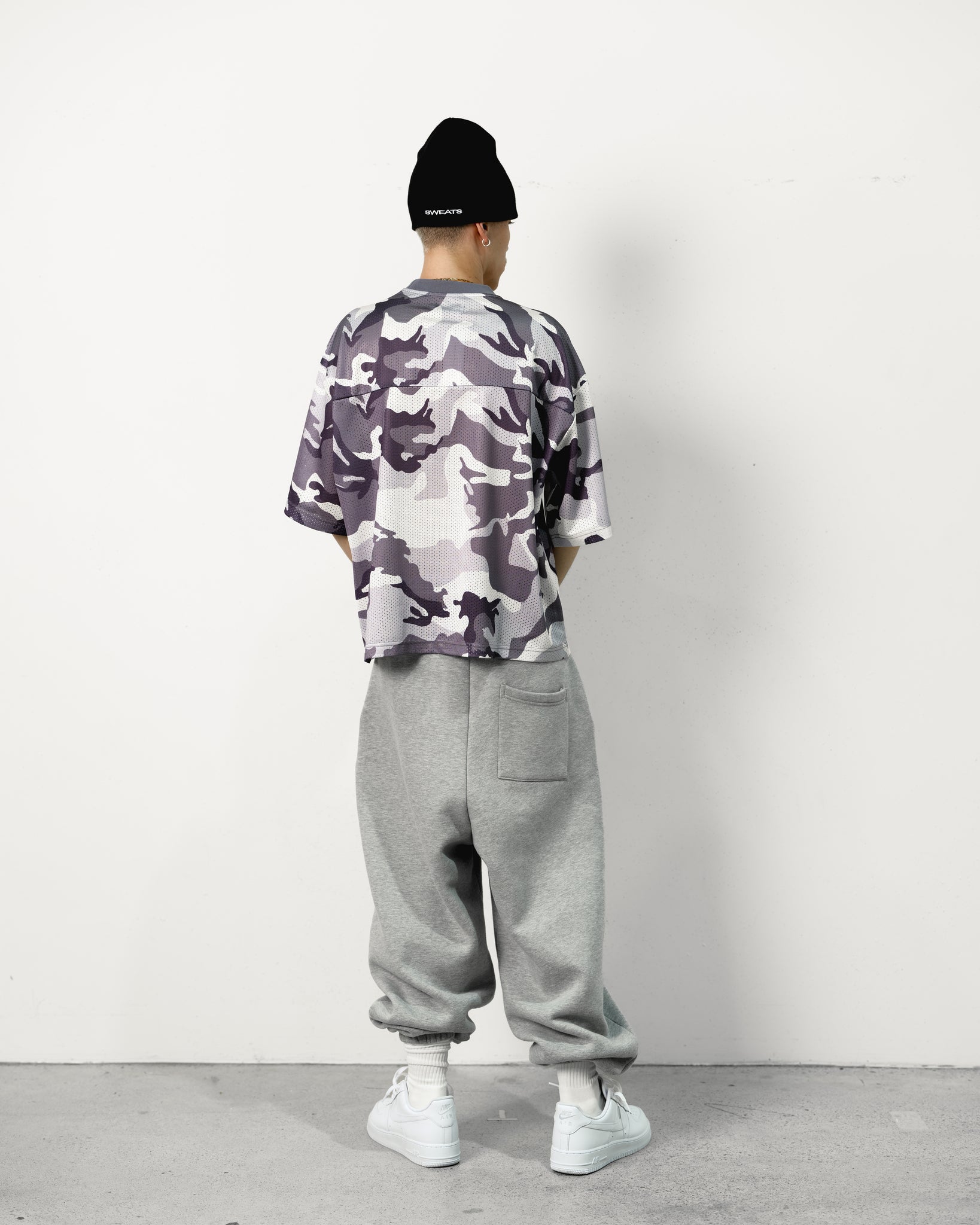 MESH SS T-SHIRT - SNOW CAMO - Sweats UK