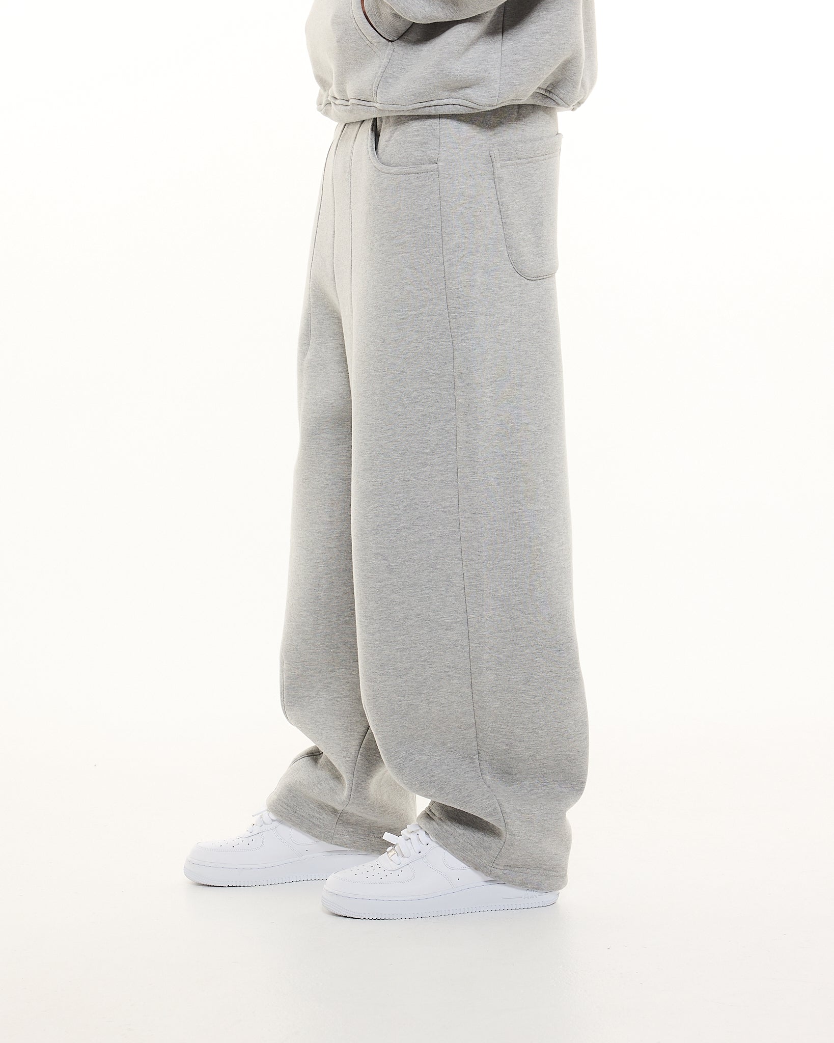 COZY STRAIGHT LEG SWEATS - GREY - Sweats UK