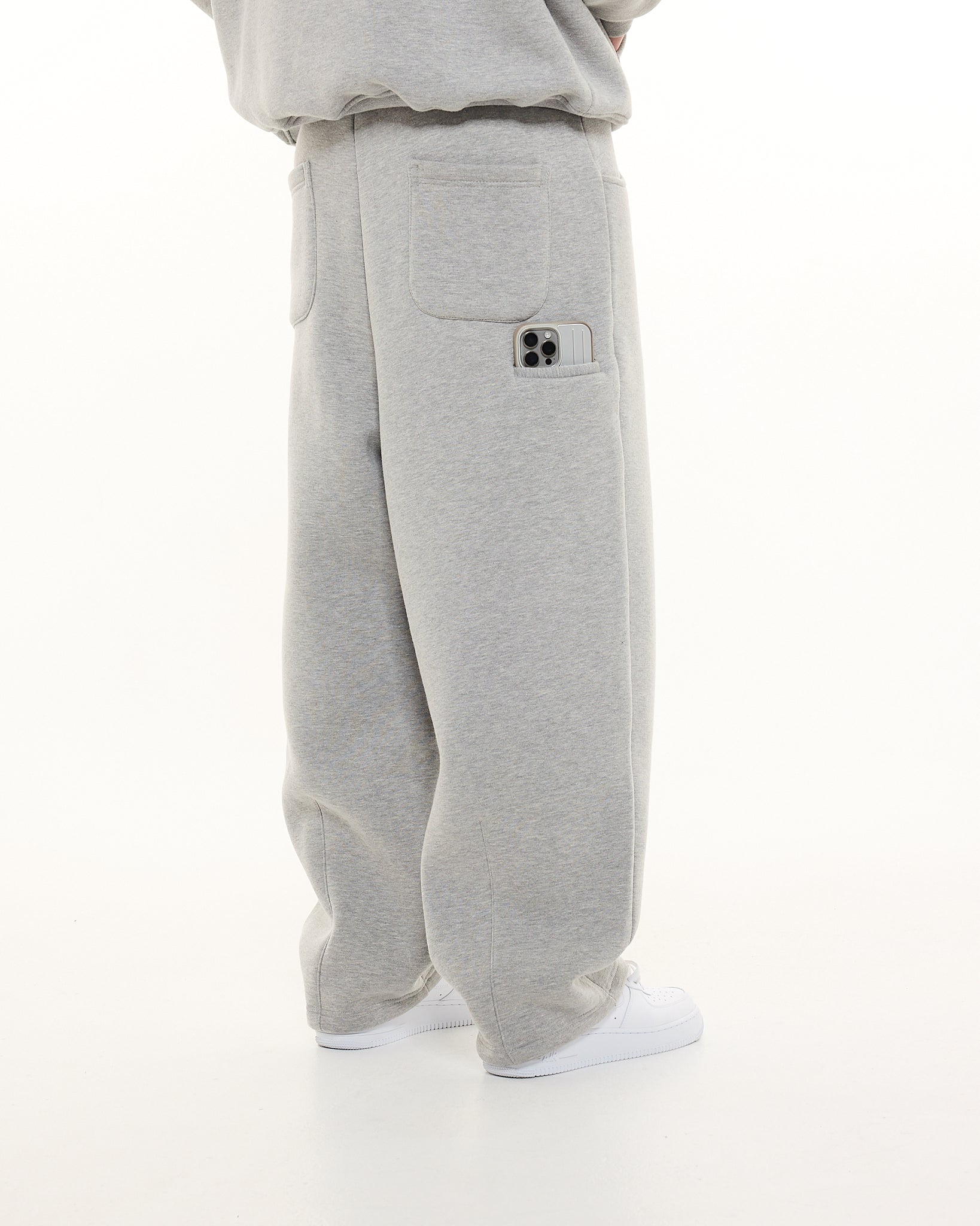 COZY STRAIGHT LEG SWEATS - GREY - Sweats UK
