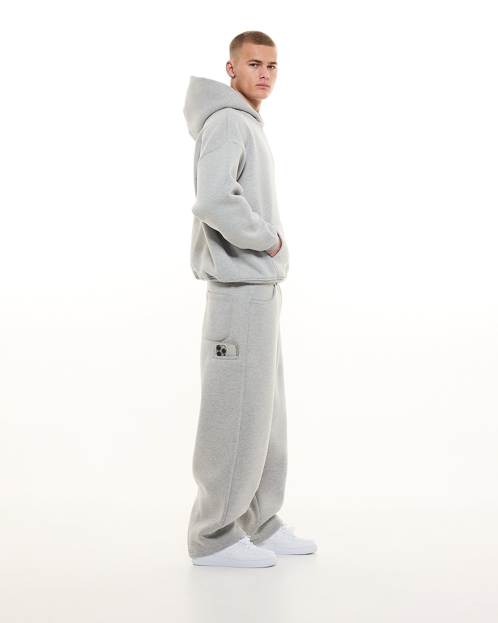 COZY HOODIE - GREY - Sweats UK