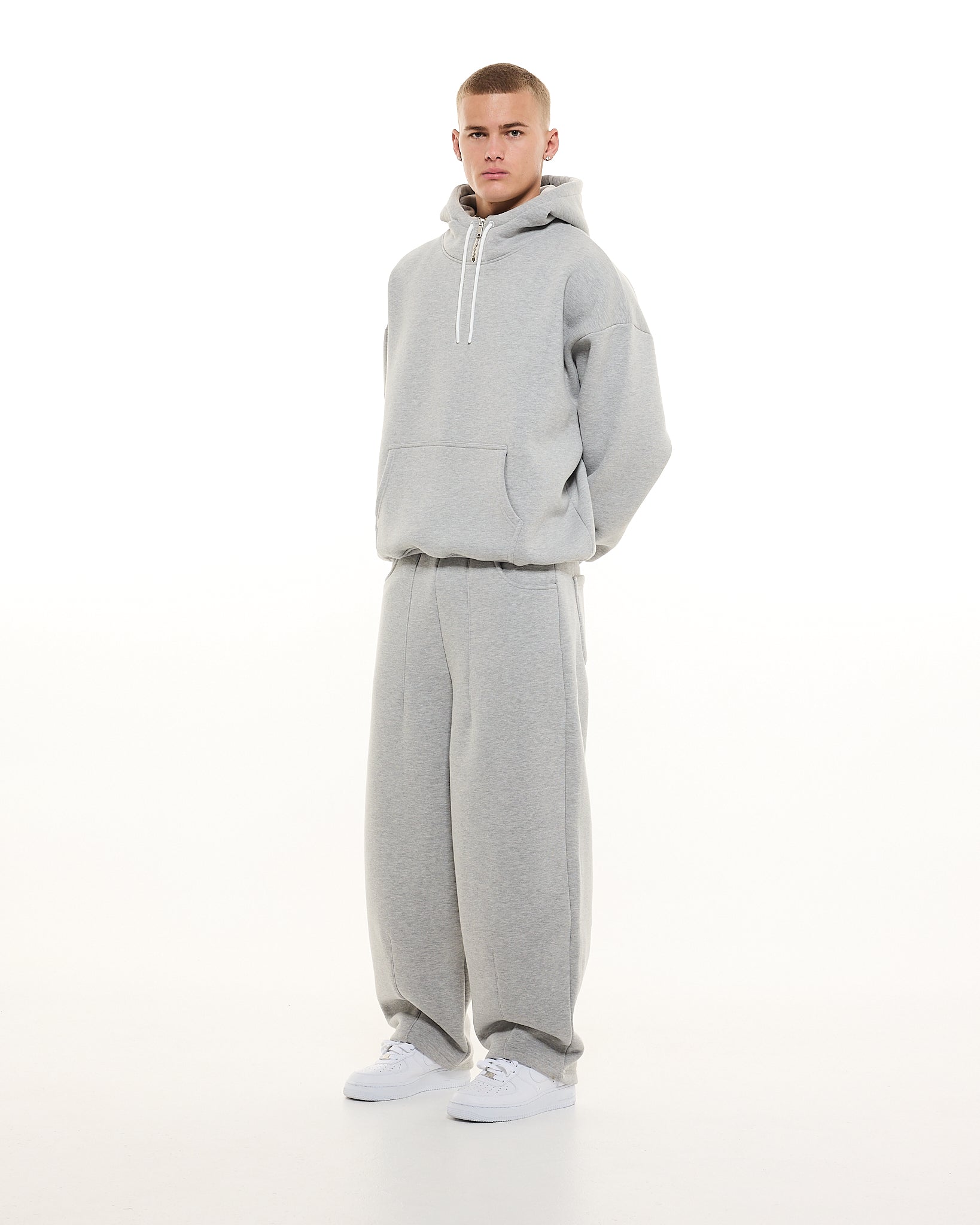 COZY TECH HOODIE - GREY - Sweats UK