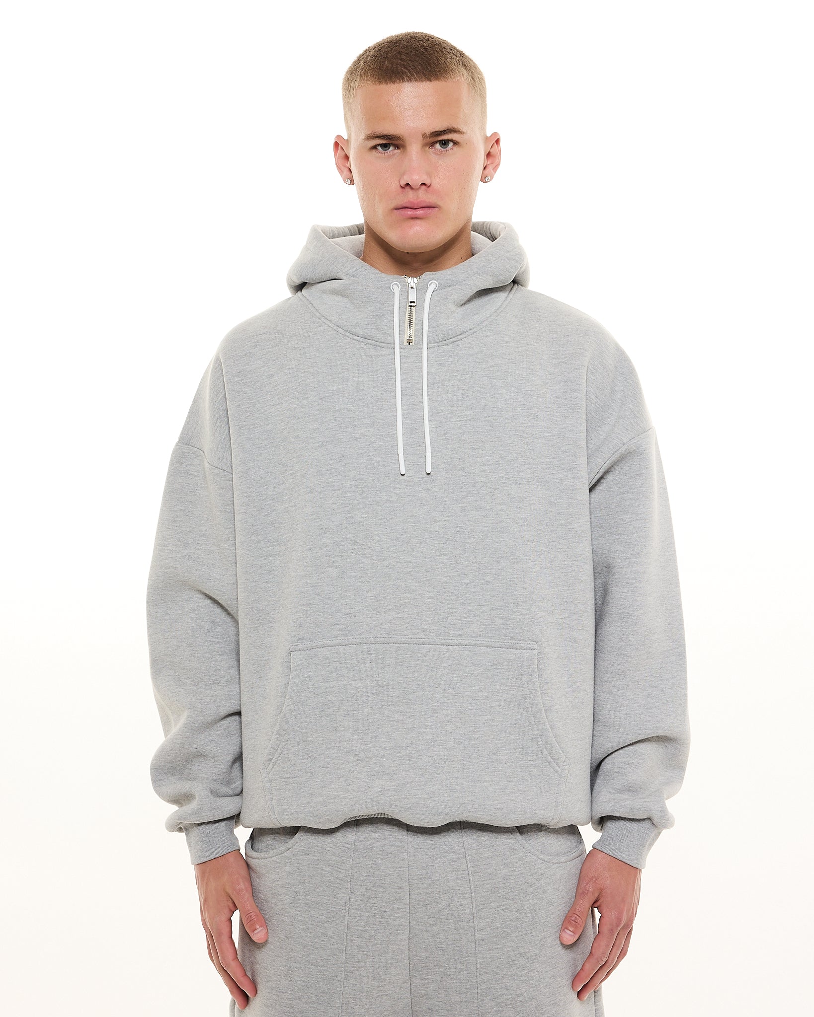 COZY TECH HOODIE - GREY - Sweats UK