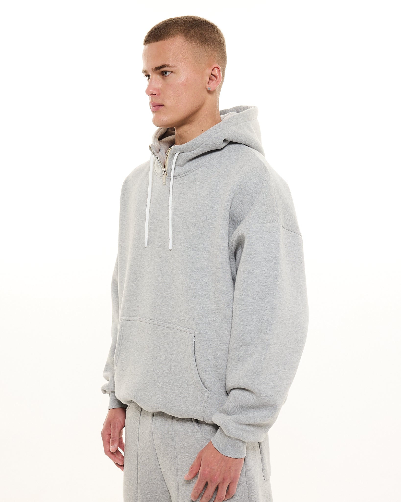 COZY TECH HOODIE - GREY - Sweats UK