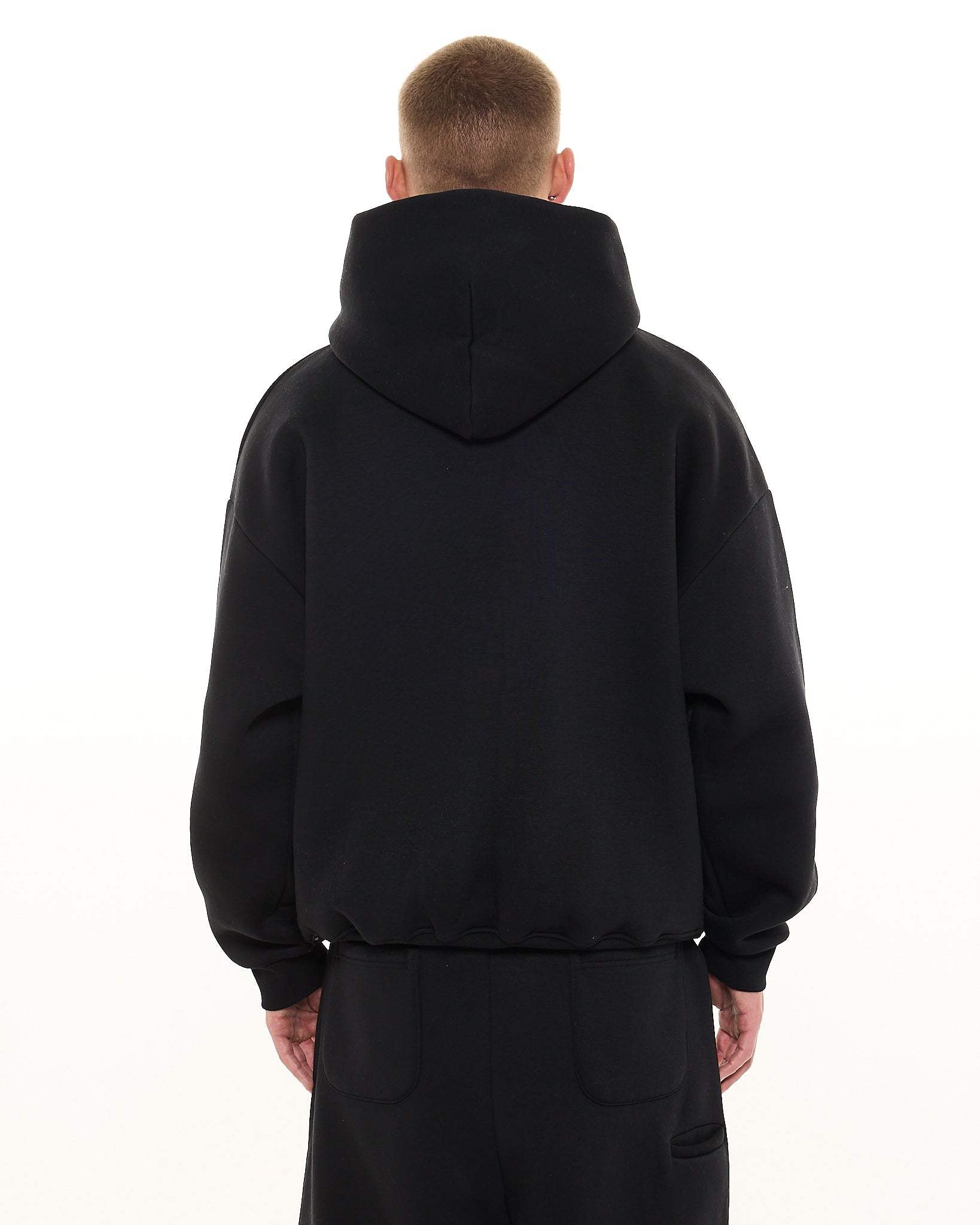COZY HOODIE - BLACK - Sweats UK