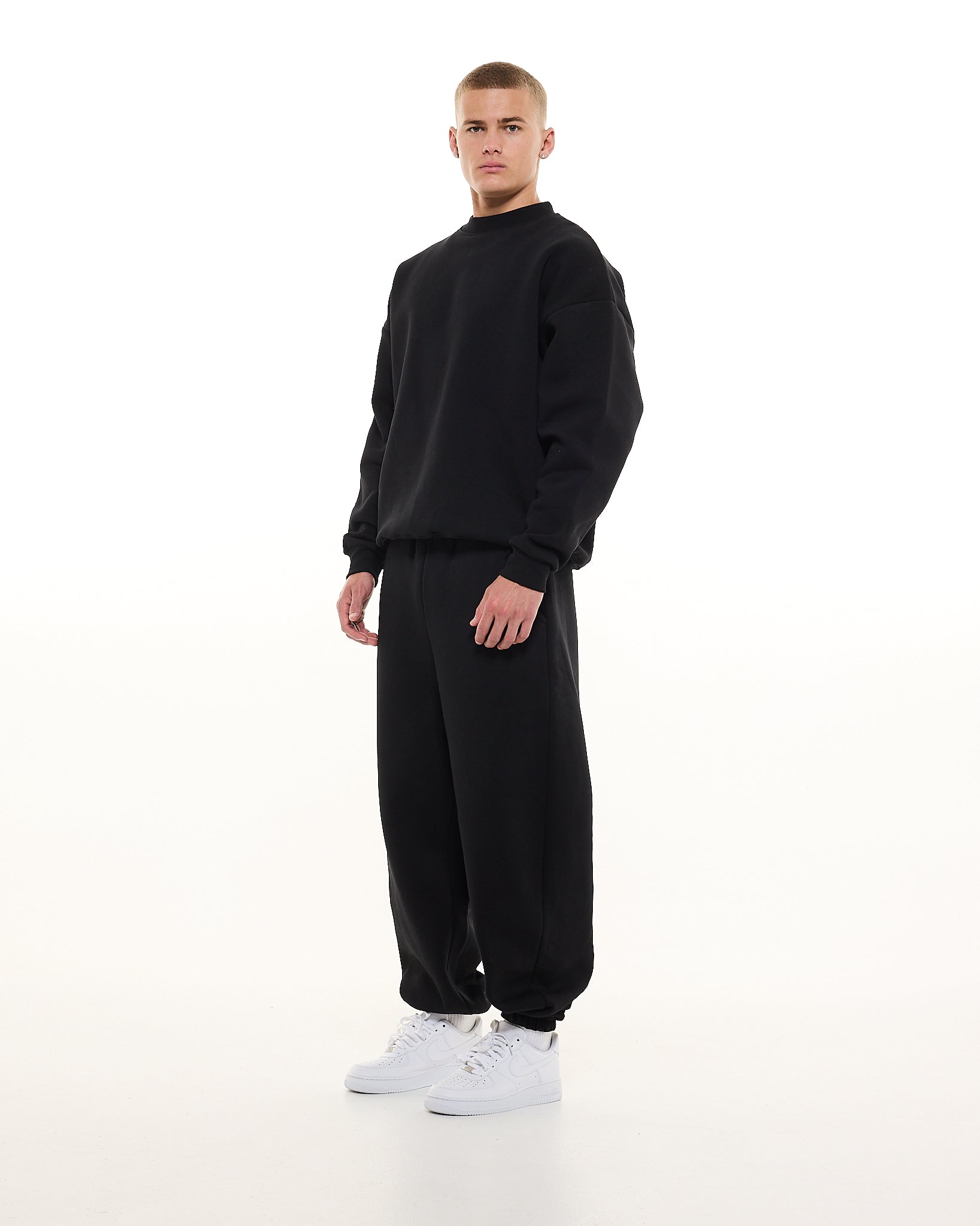 COZY SWEATER - BLACK - Sweats UK
