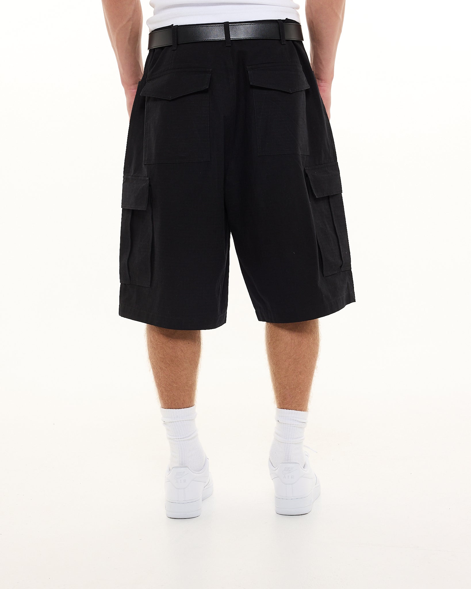 CARGO SHORT - BLACK - Sweats UK