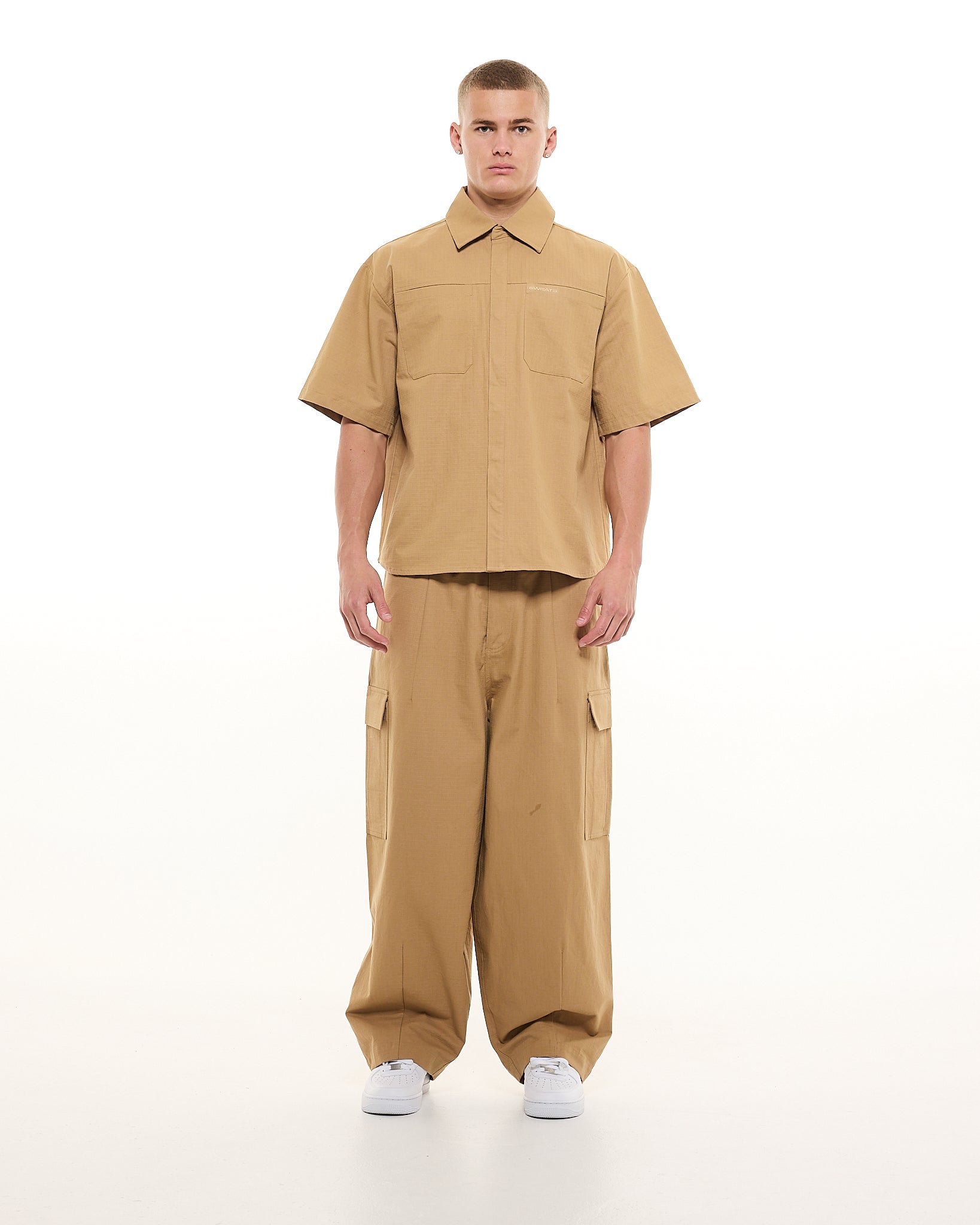 CARGO SS SHIRT - TAN