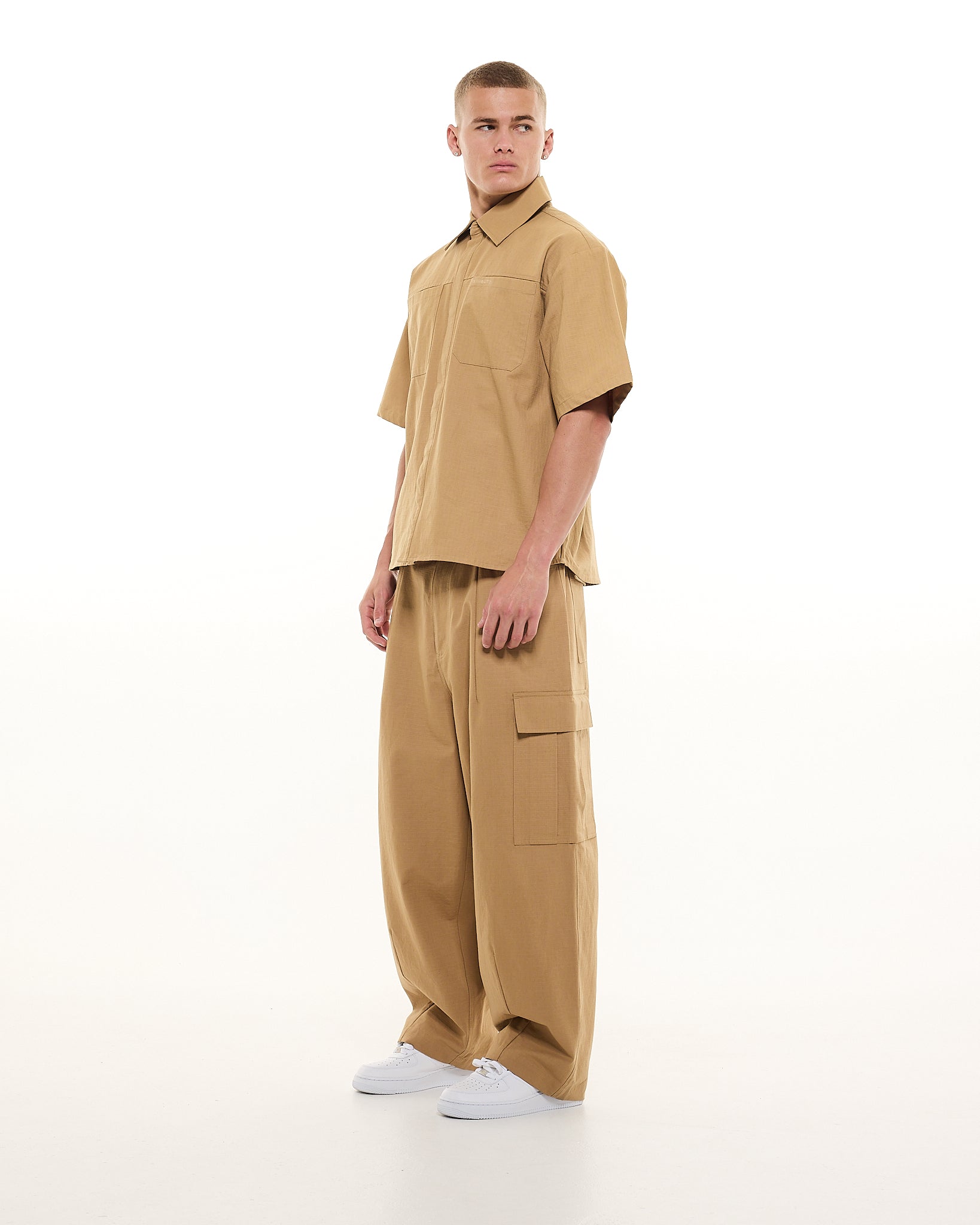 CARGO SS SHIRT - TAN - Sweats UK
