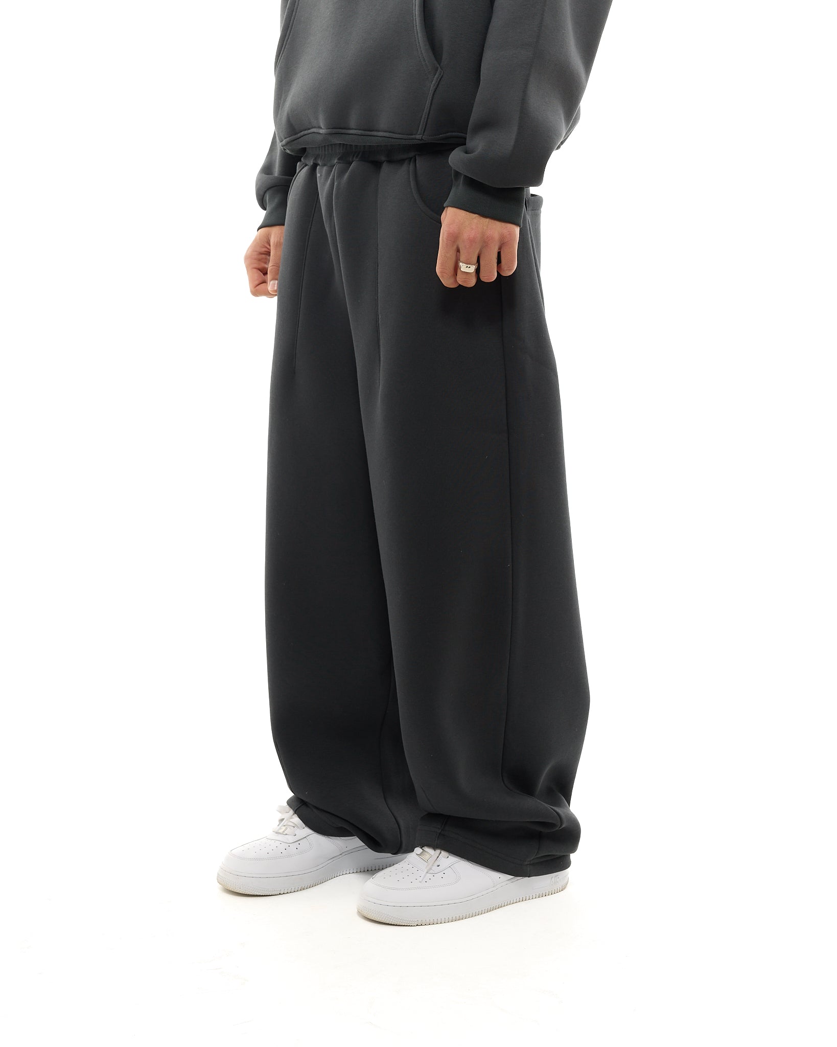COZY STRAIGHT LEG SWEATS - GRANITE - Sweats UK