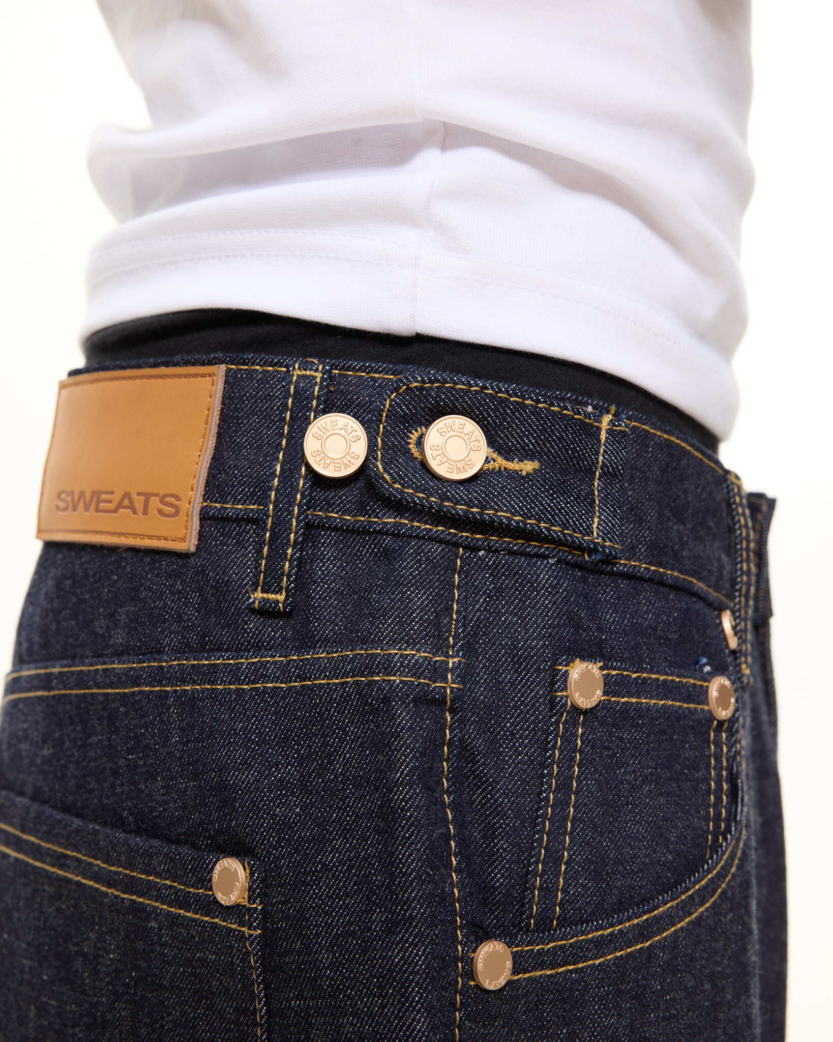 DENIM BAGGY JEANS - INDIGO - Sweats UK