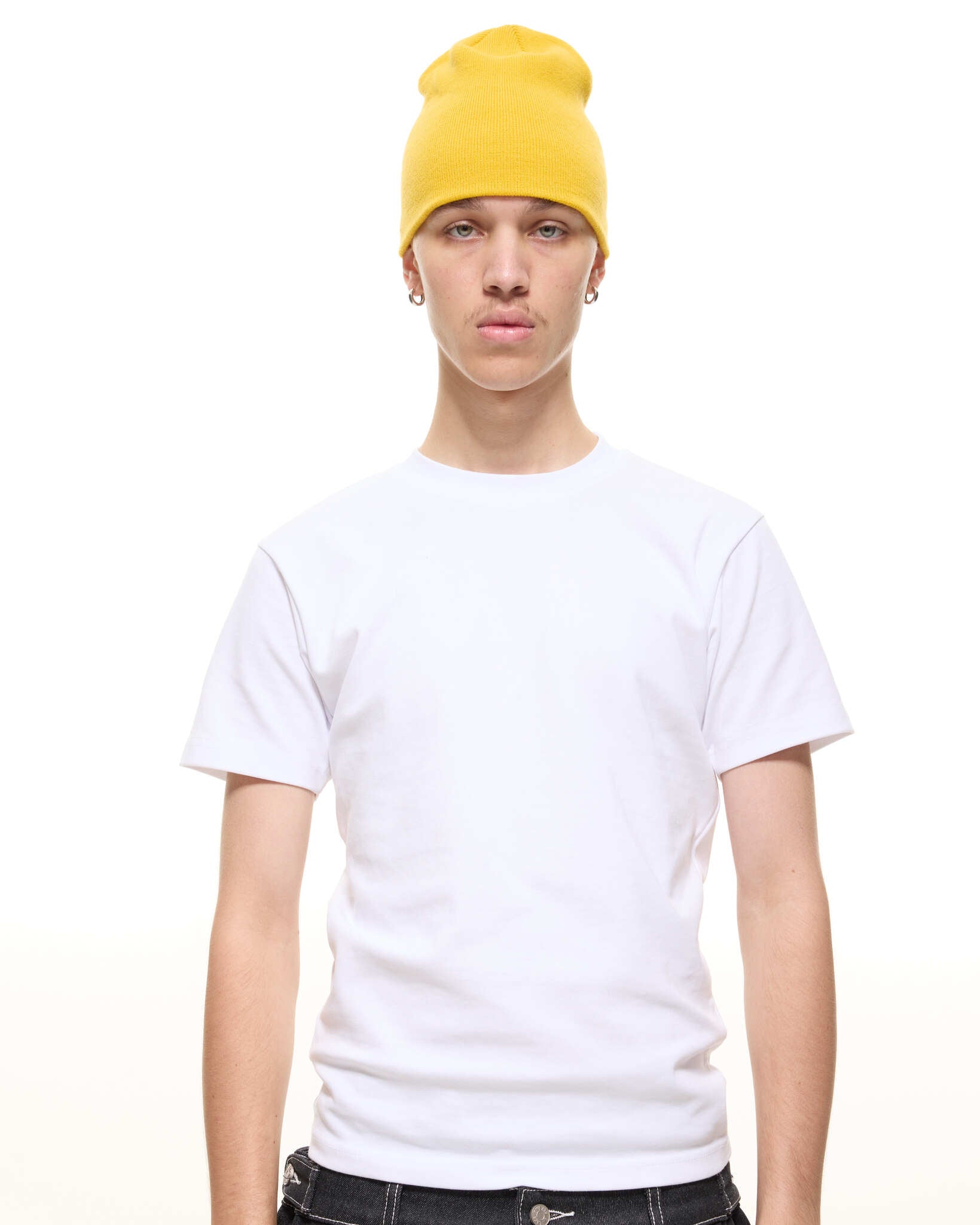 SKULL BEANIE - YELLOW - Sweats UK