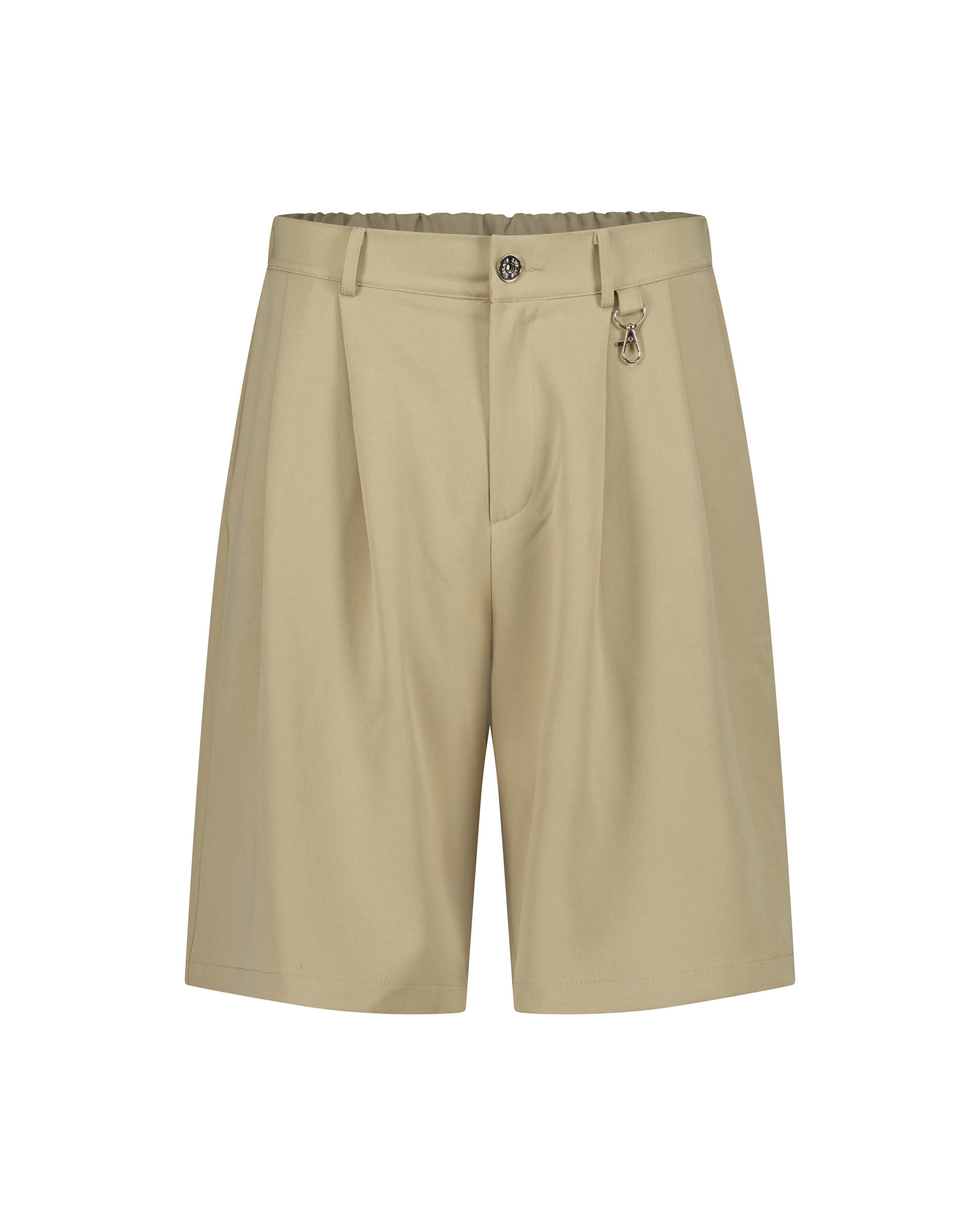 PLEATED SHORT - SAND