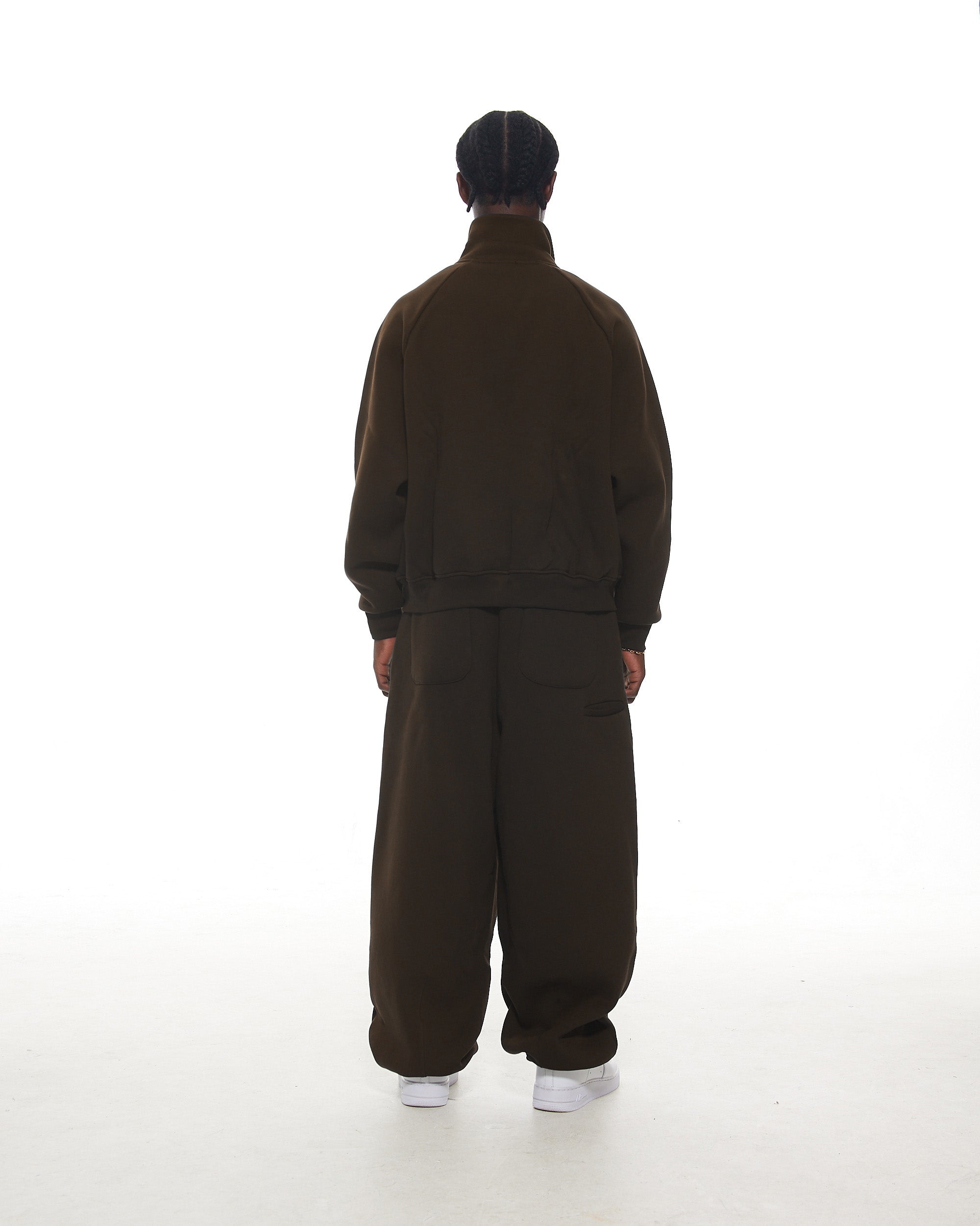 COZY TRACK JACKET - COFFEE - Sweats UK