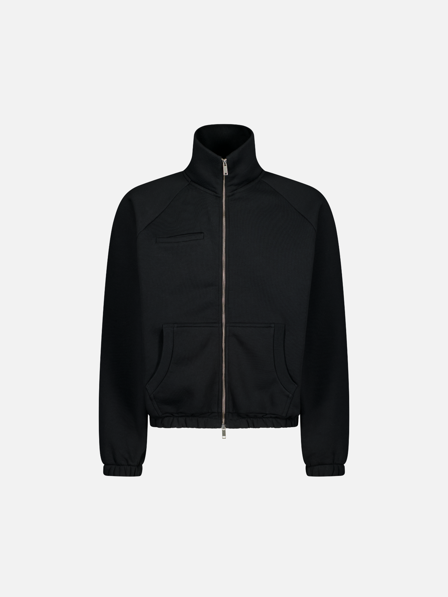 COZY TRACK JACKET - BLACK