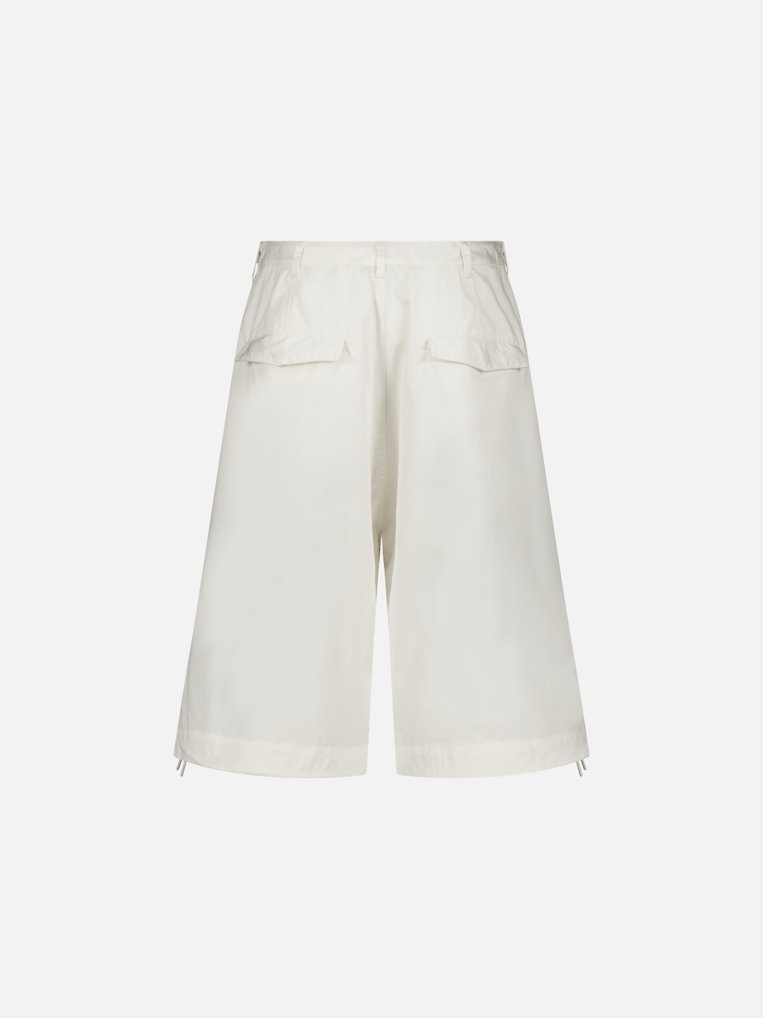 Back view of Sweats UK V3 Flight Shorts in white, showcasing their lightweight design and comfortable fit.