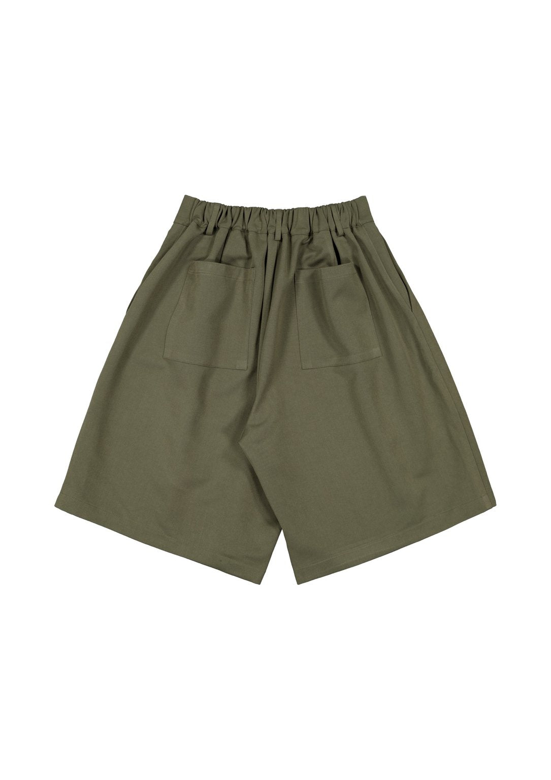 PLEATED SHORT - OLIVE