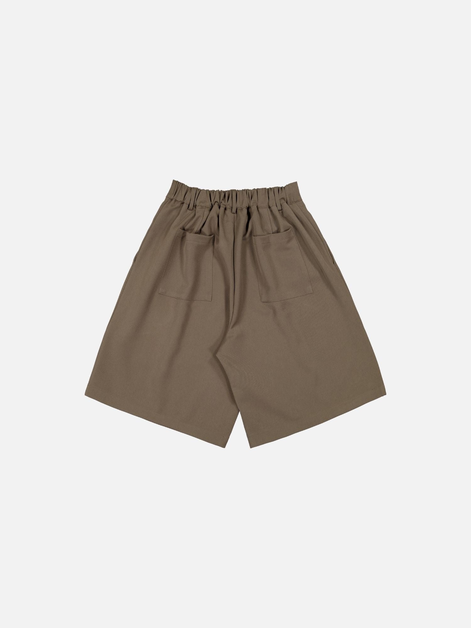 PLEATED SHORT - BROWN - Sweats UK