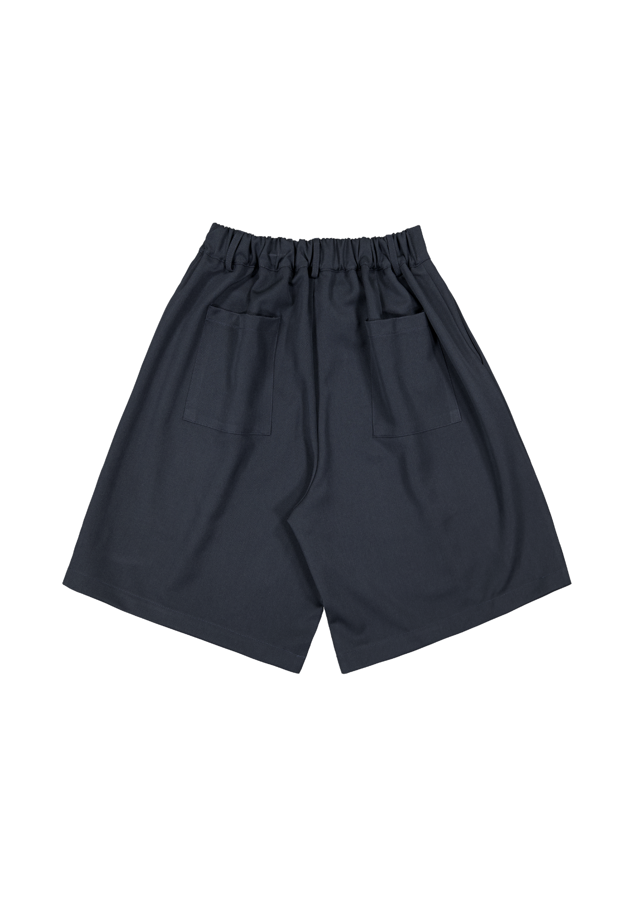 PLEATED SHORT - NAVY