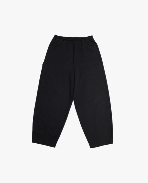 COZY STRAIGHT LEG SWEATS - BLACK