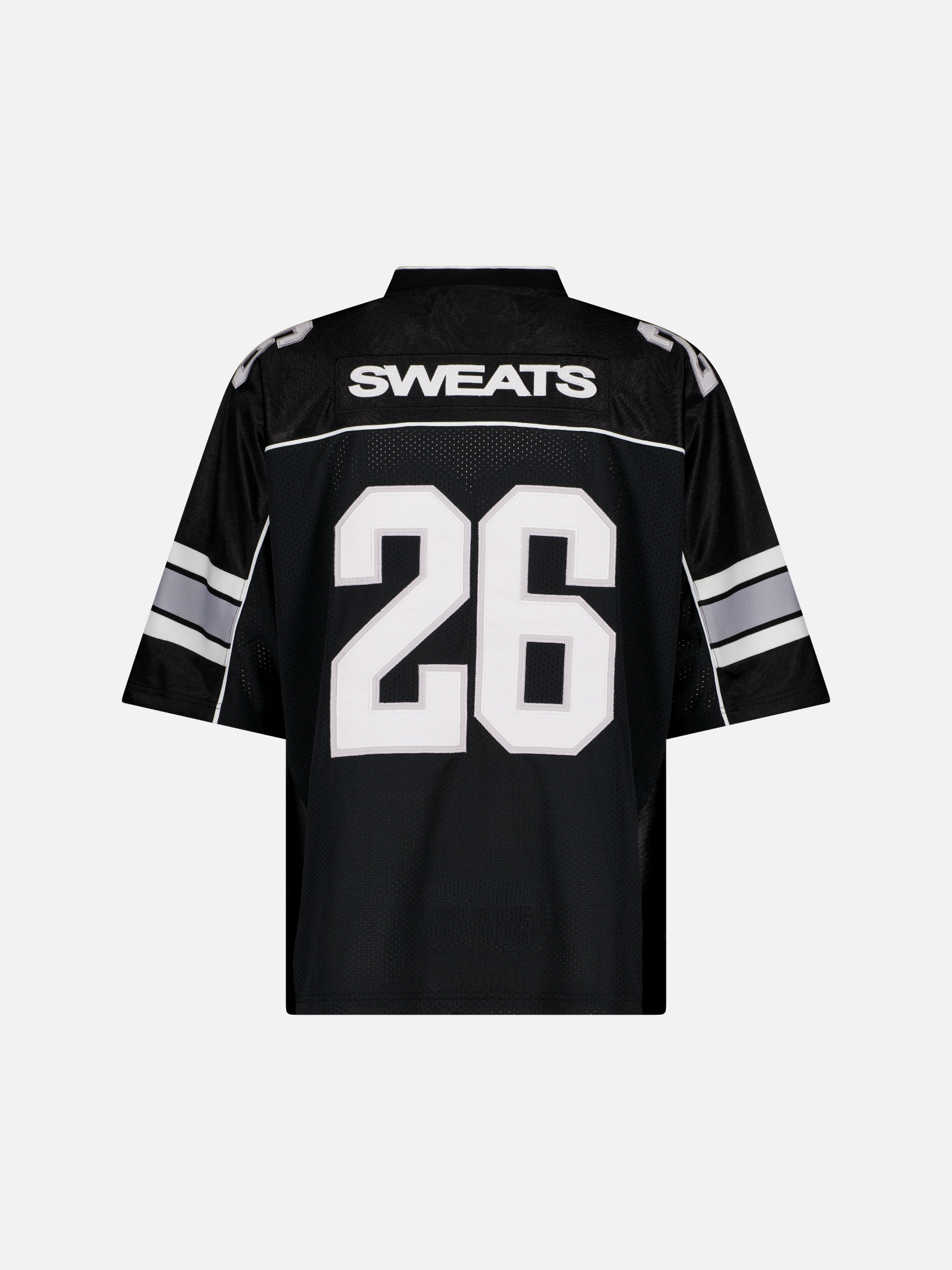 Black Signature Jersey by Sweats UK, showing the back design with team logo and comfortable athletic fit.