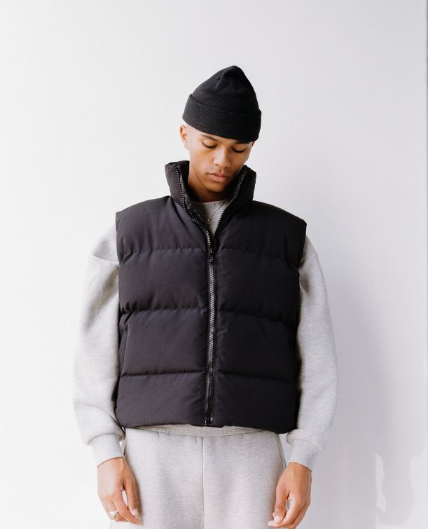 PUFFER VEST - BLACK