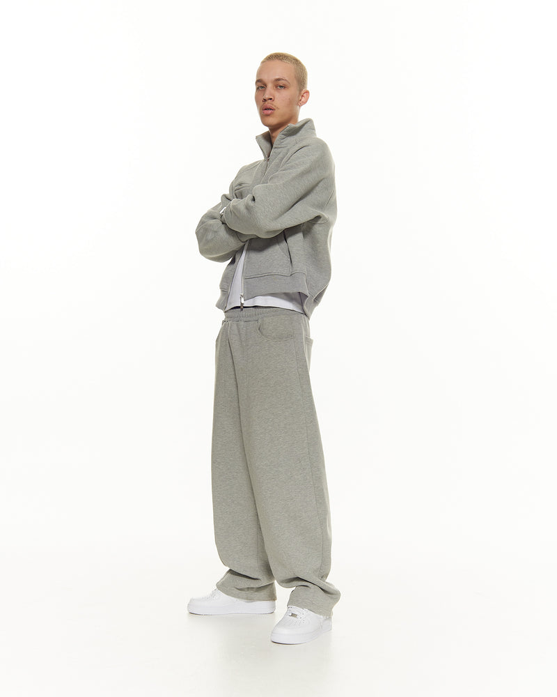 COZY STRAIGHT LEG SWEATS - GREY