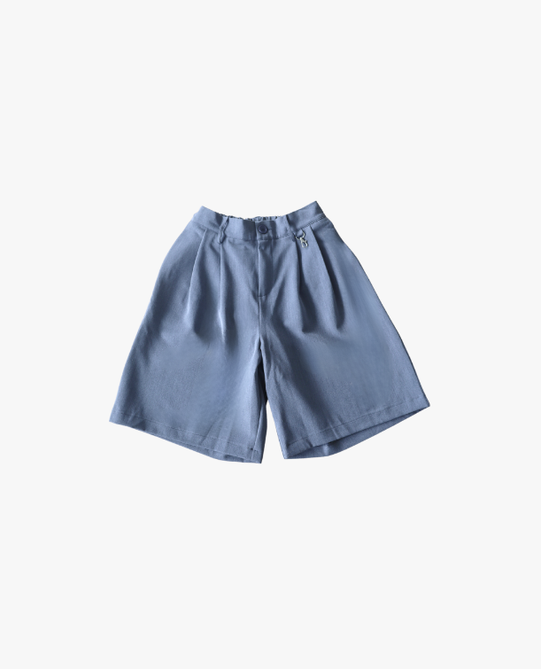 PLEATED SHORT - GREY