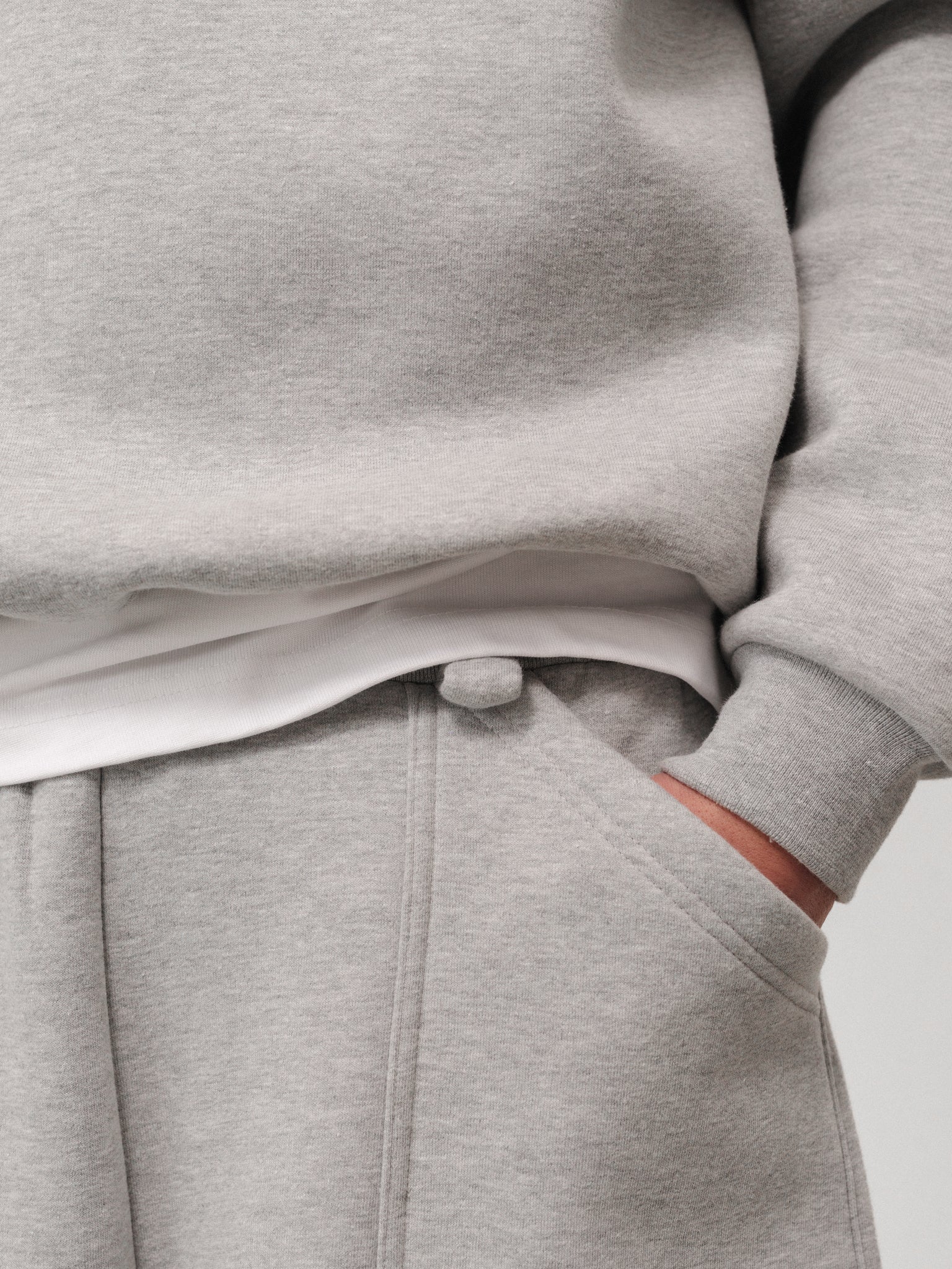 Grey Cozy Shorts by Sweats UK, soft fabric with an elastic waistband, perfect for casual wear and lounging.