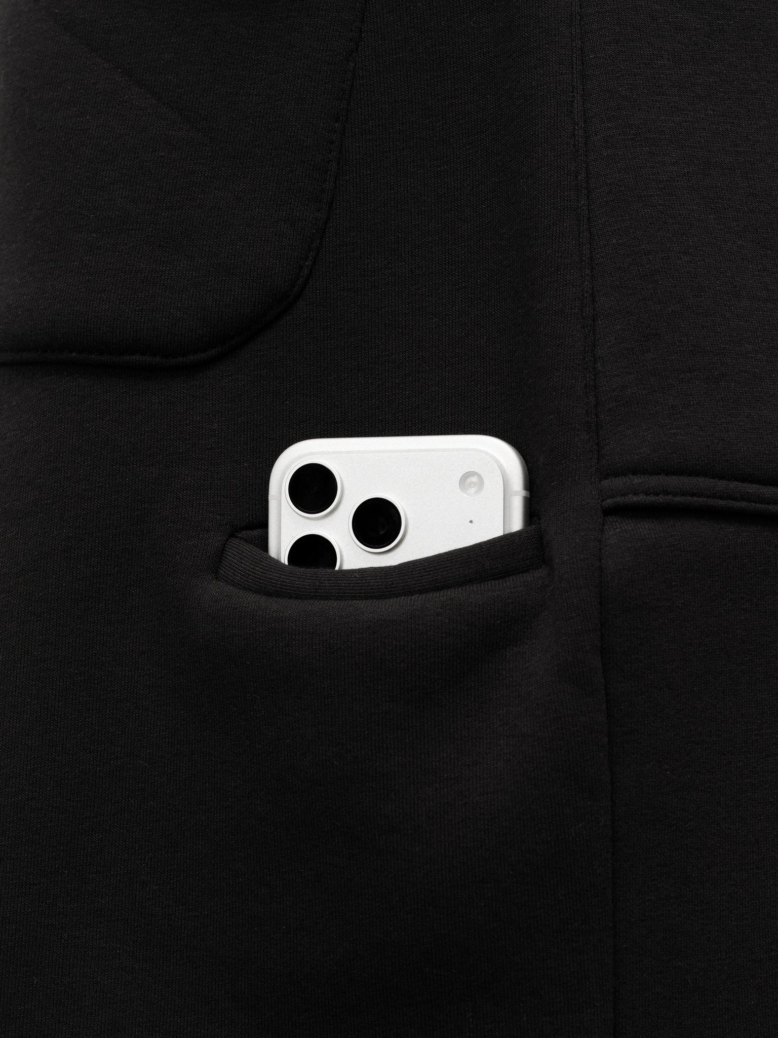 Black cozy straight-leg sweatpants from Sweats UK, featuring a comfortable fit and casual style.