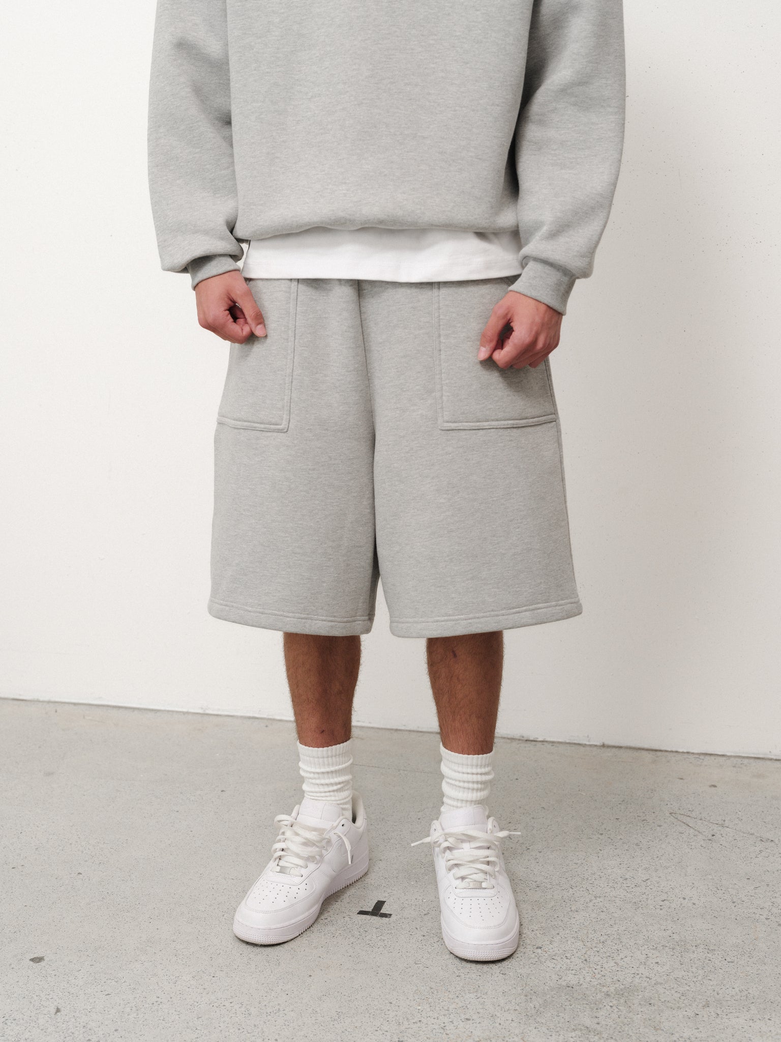 パンツ sweats collective COZY SHORTS - GREY COZY SHORTS - GREY