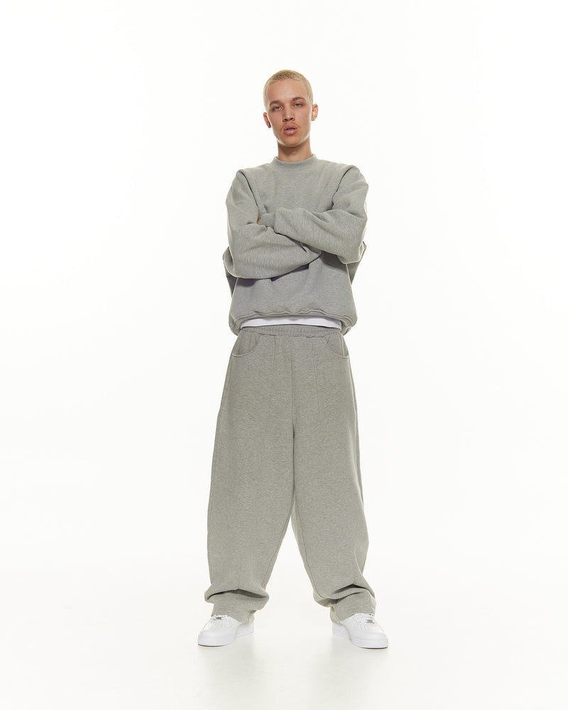 COZY STRAIGHT LEG SWEATS - GREY