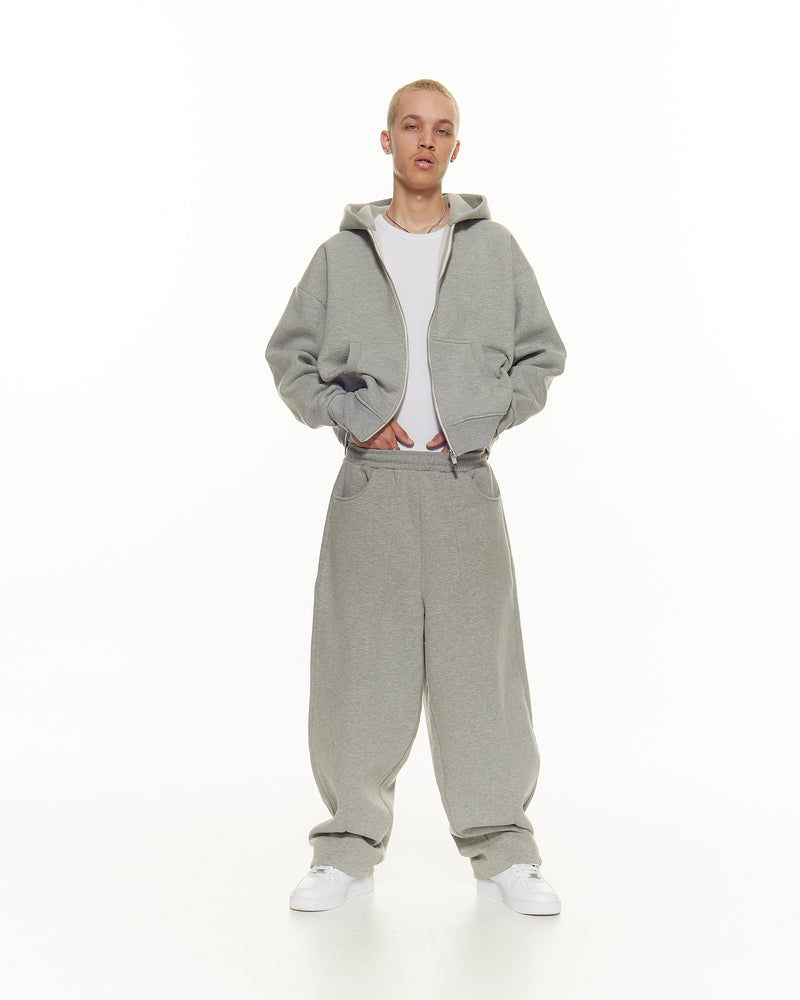 COZY STRAIGHT LEG SWEATS - GREY