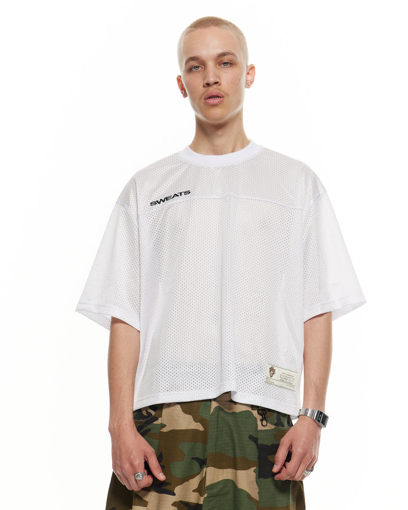 MESH SS T-SHIRT - WHITE