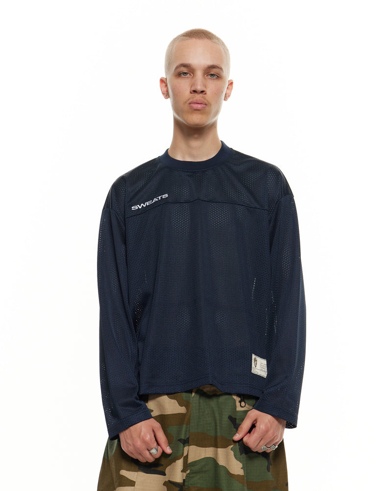 MESH LS T-SHIRT - NAVY