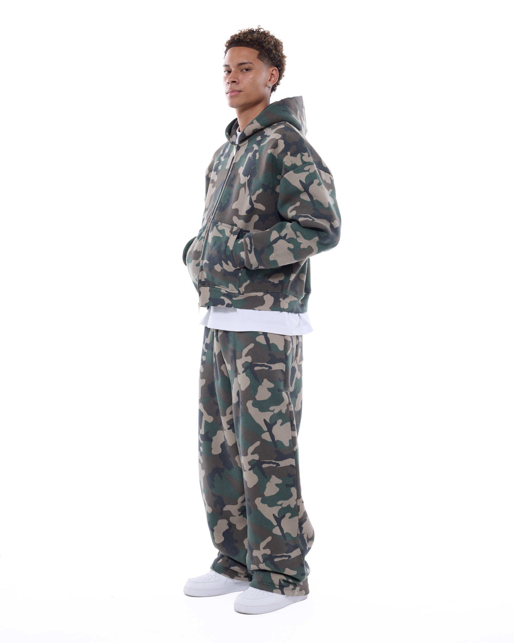COZY ZIP UP - CAMO