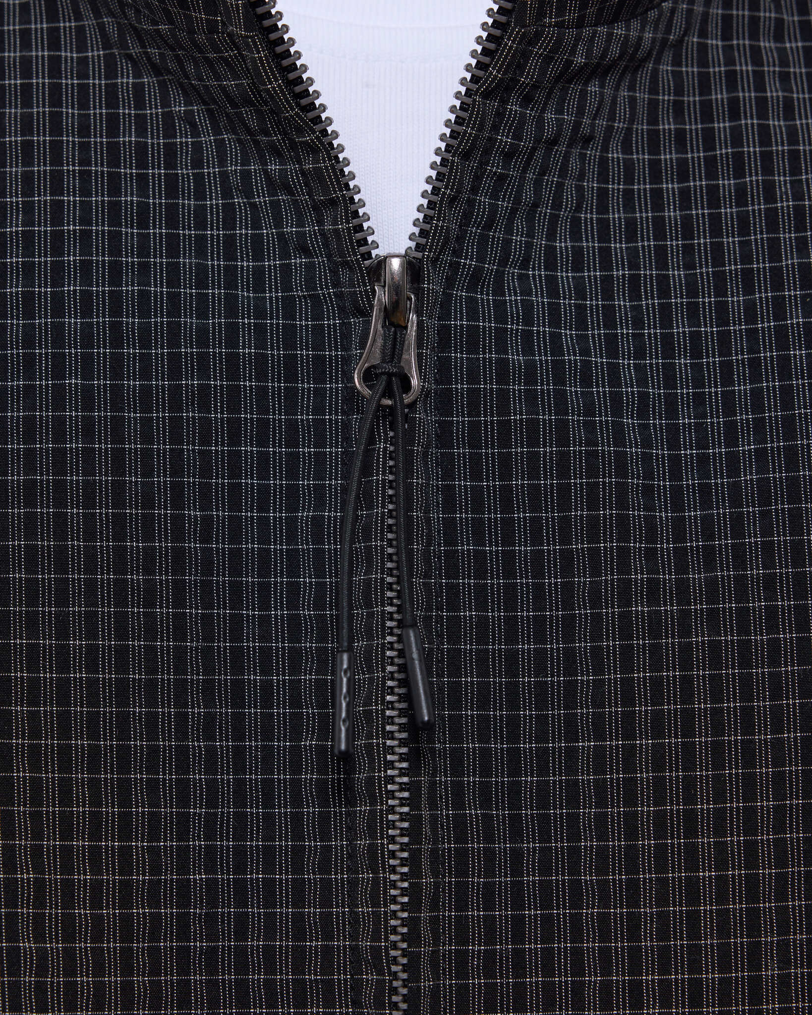 CHECKERED TRACK JACKET - BLACK/WHITE - Sweats UK