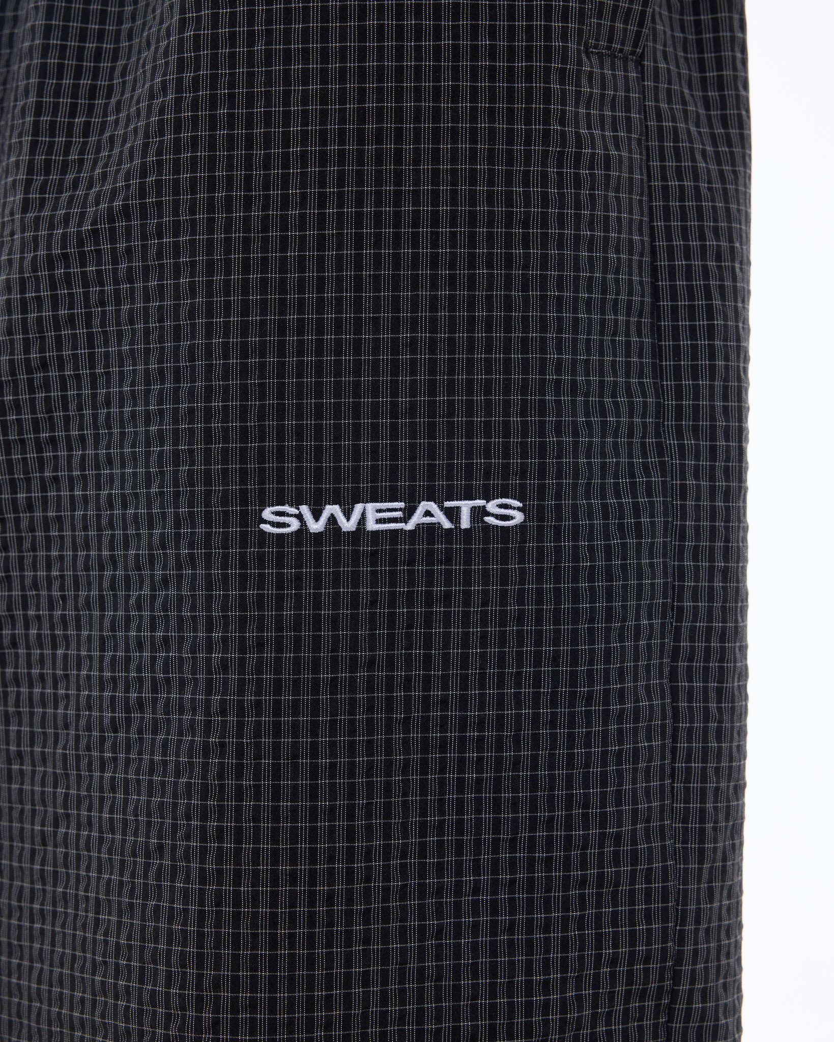 CHECKERED TRACK PANT - BLACK/WHITE - Sweats UK