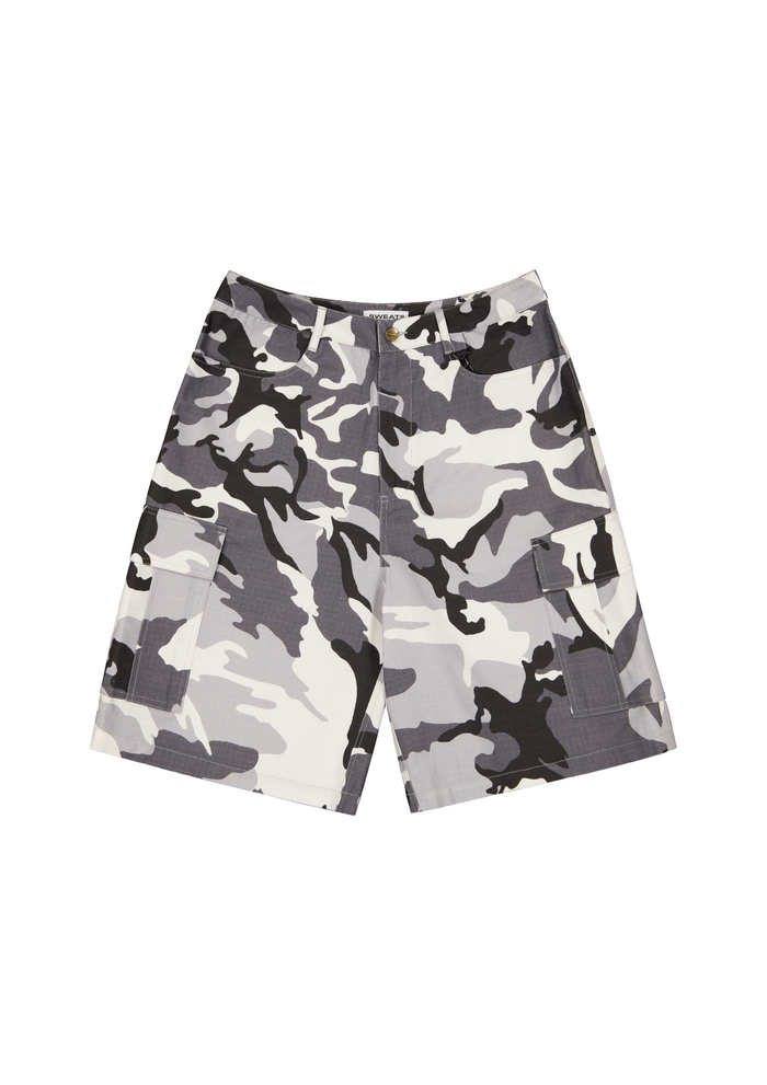 Snow Camo Drawstring Shorts